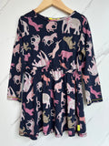 White Stuff Navy Animal Dress Age 5-6 Years