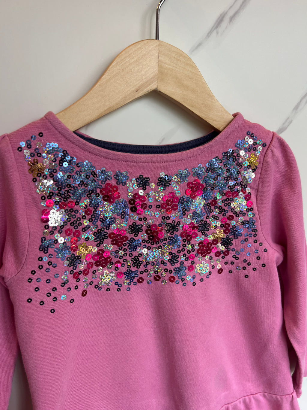 Crew Clothing Co. Pink 3/4 Sleeve Top Age 4-5 Years