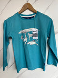 Kite Turquoise Animal Long-Sleeved Top Age 9 Years