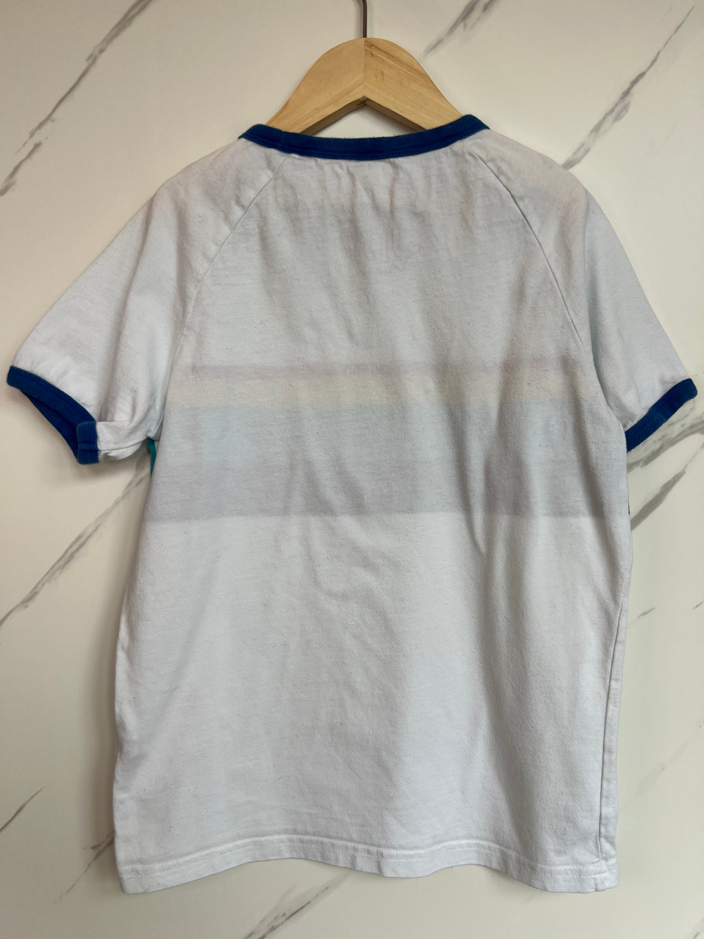 Boden White Striped T-Shirt Age 9-10 Years