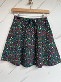 Frugi Navy Floral Denim Skirt Age 8-9 Years