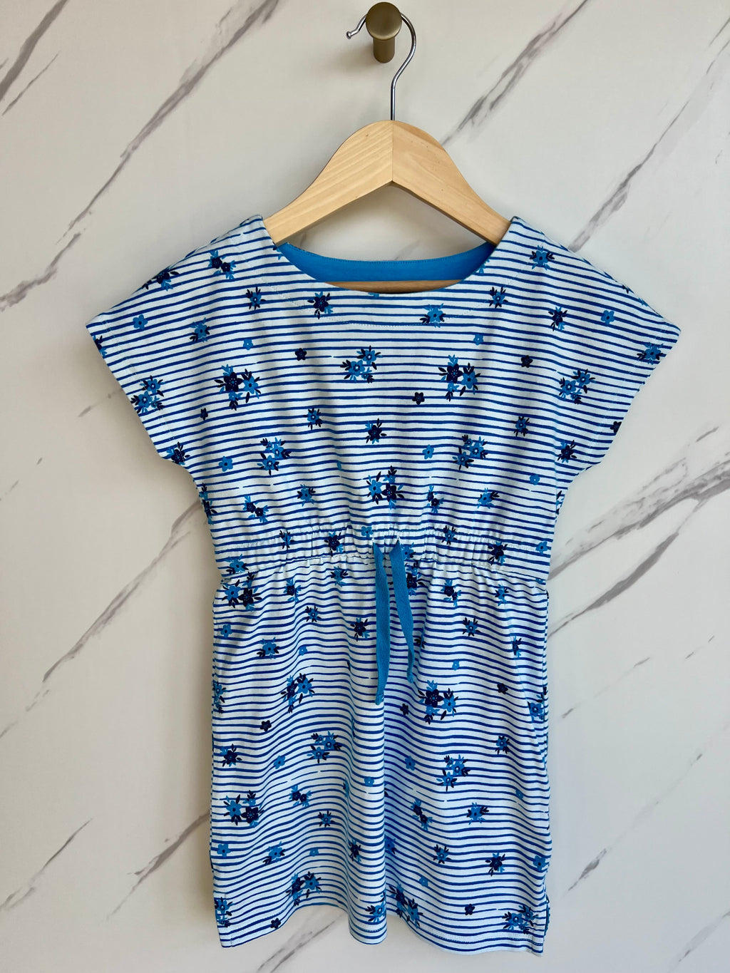 Kite Blue and White Floral Dress Age 4-5 years