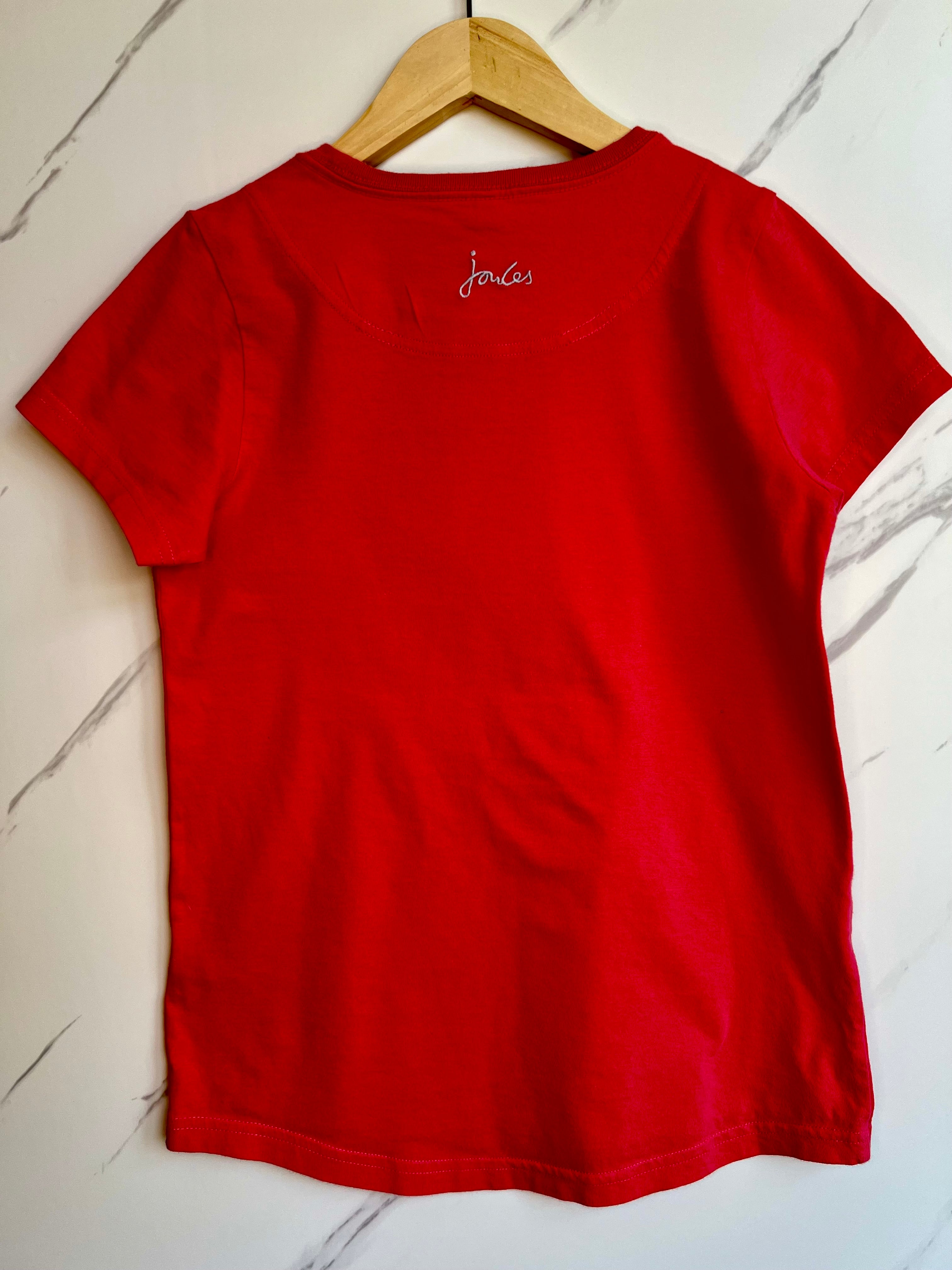 Joules Coral "Beach Hair" T-Shirt Age 11-12 Years