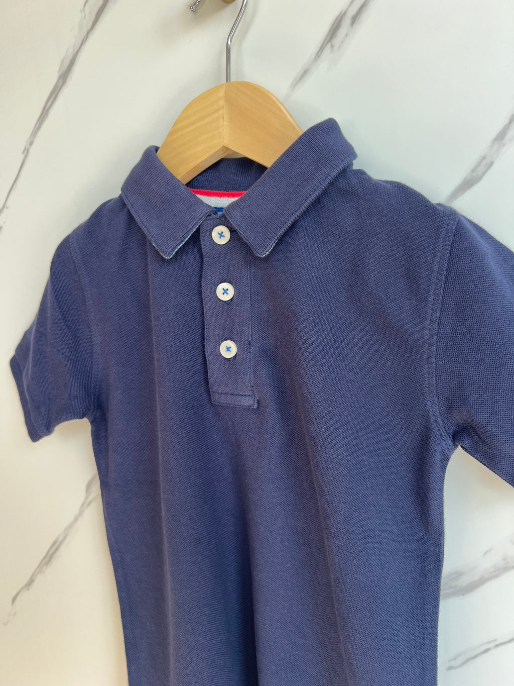 JoJo Maman Bebe Navy Polo Shirt Age 5-6 Years