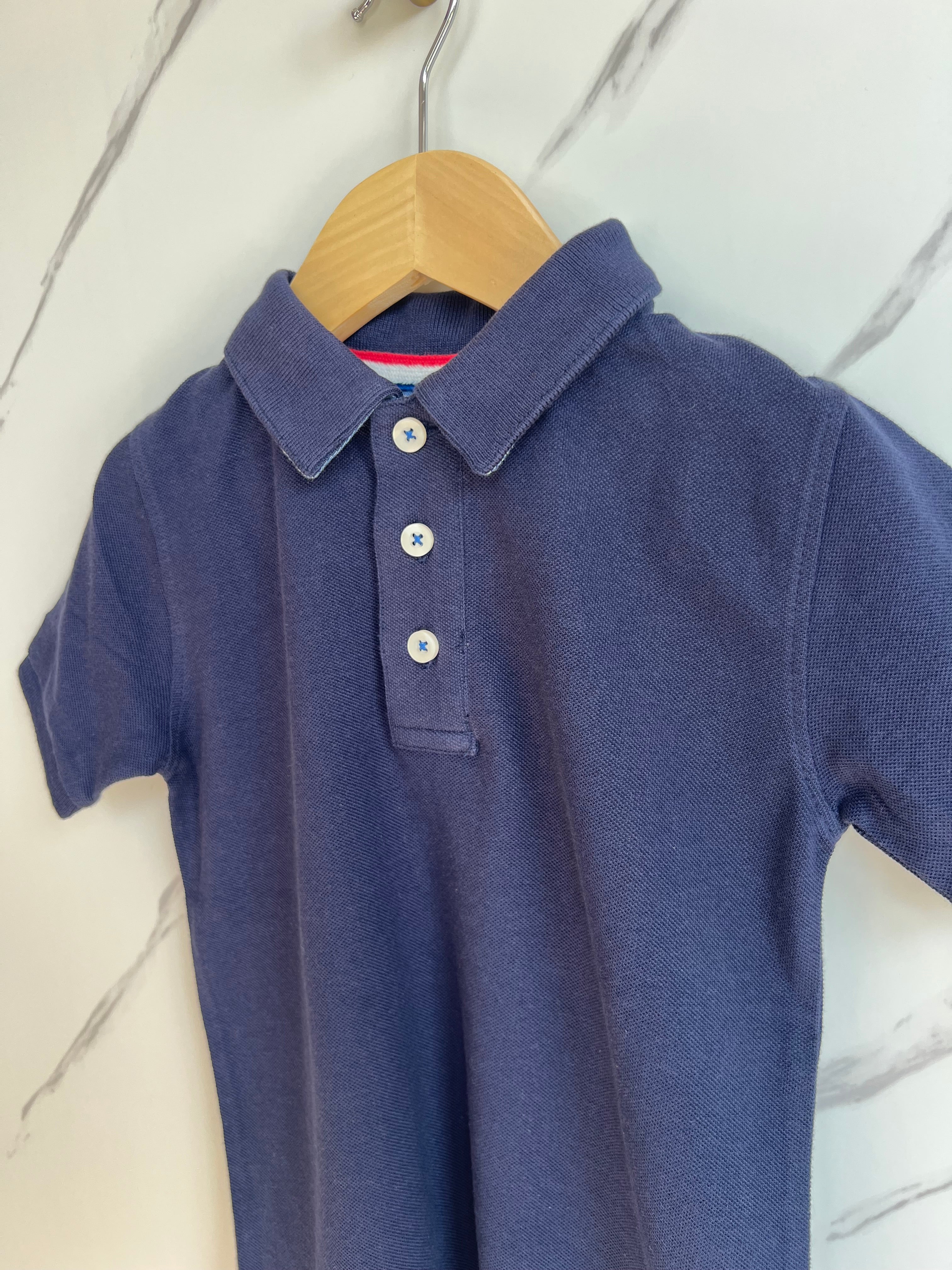 JoJo Maman Bebe Navy Polo Shirt Age 5-6 Years