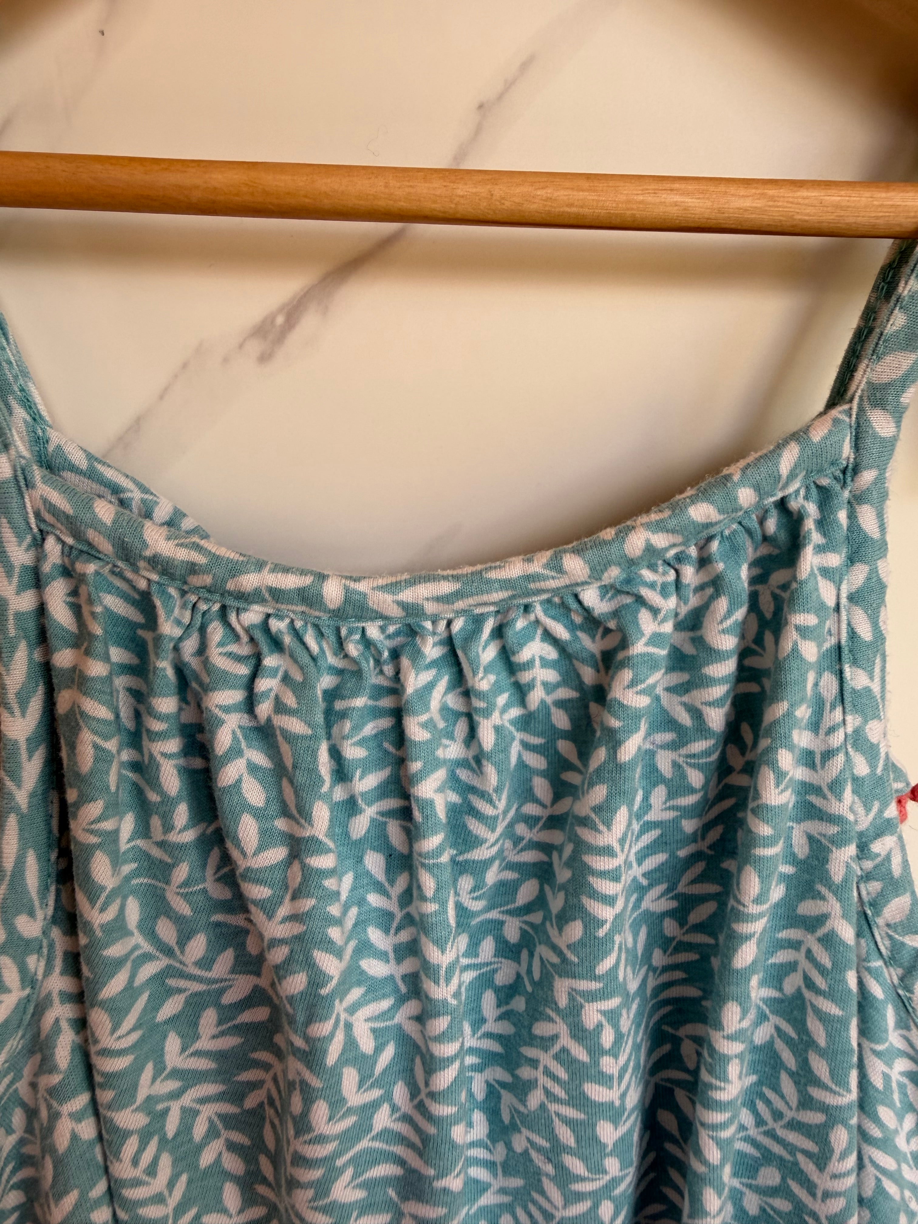 Boden Blue Leaves Strappy Top Age 9-10 Years
