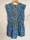 Boden Blue Floral Playsuit Age 4-5 Years