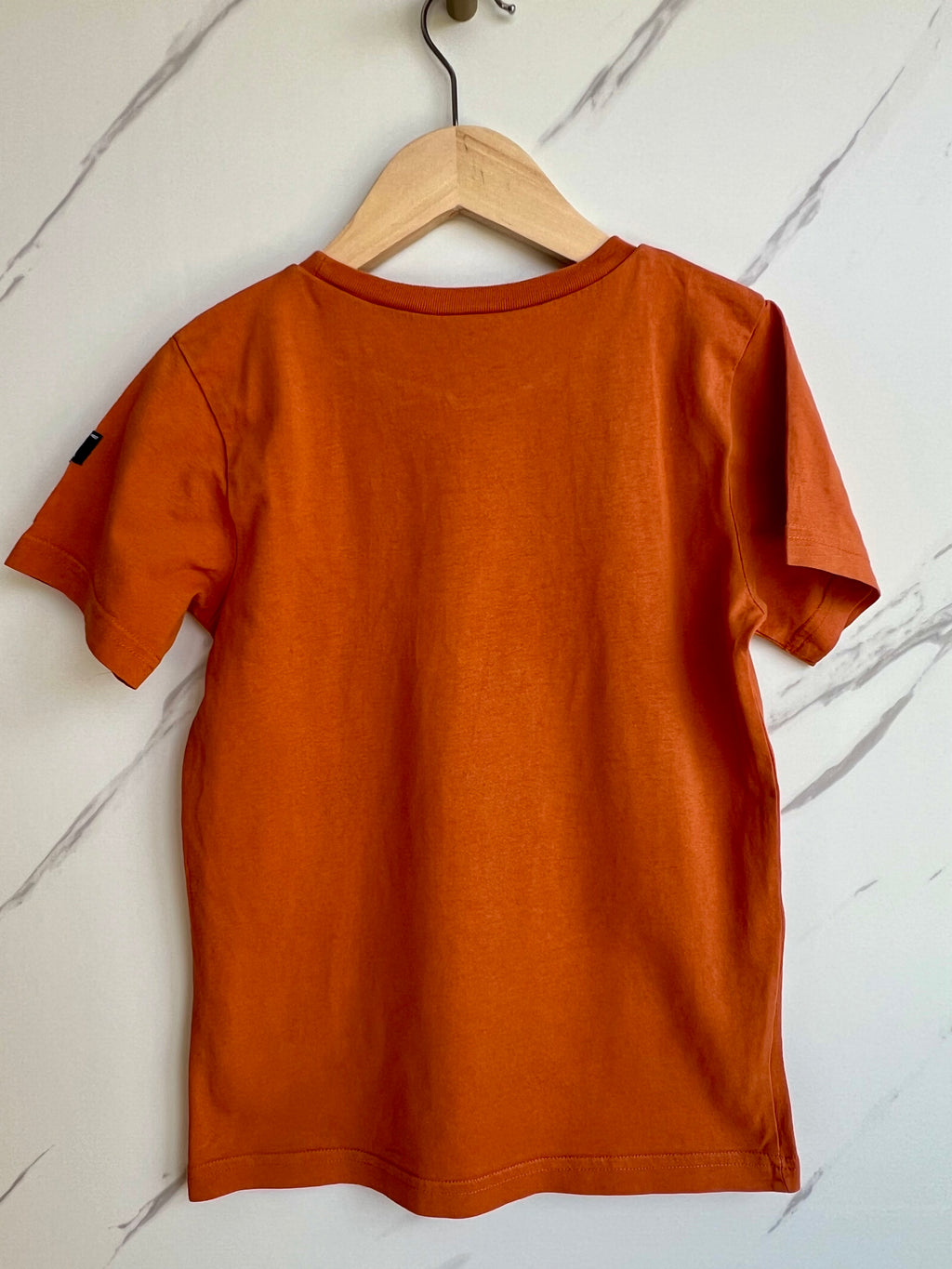 Polarn O. Pyret Orange Dinosaurs T-Shirt Age 7-8 Years