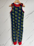 Maxomorra Navy Dragon Dungarees Age 2-3 Years