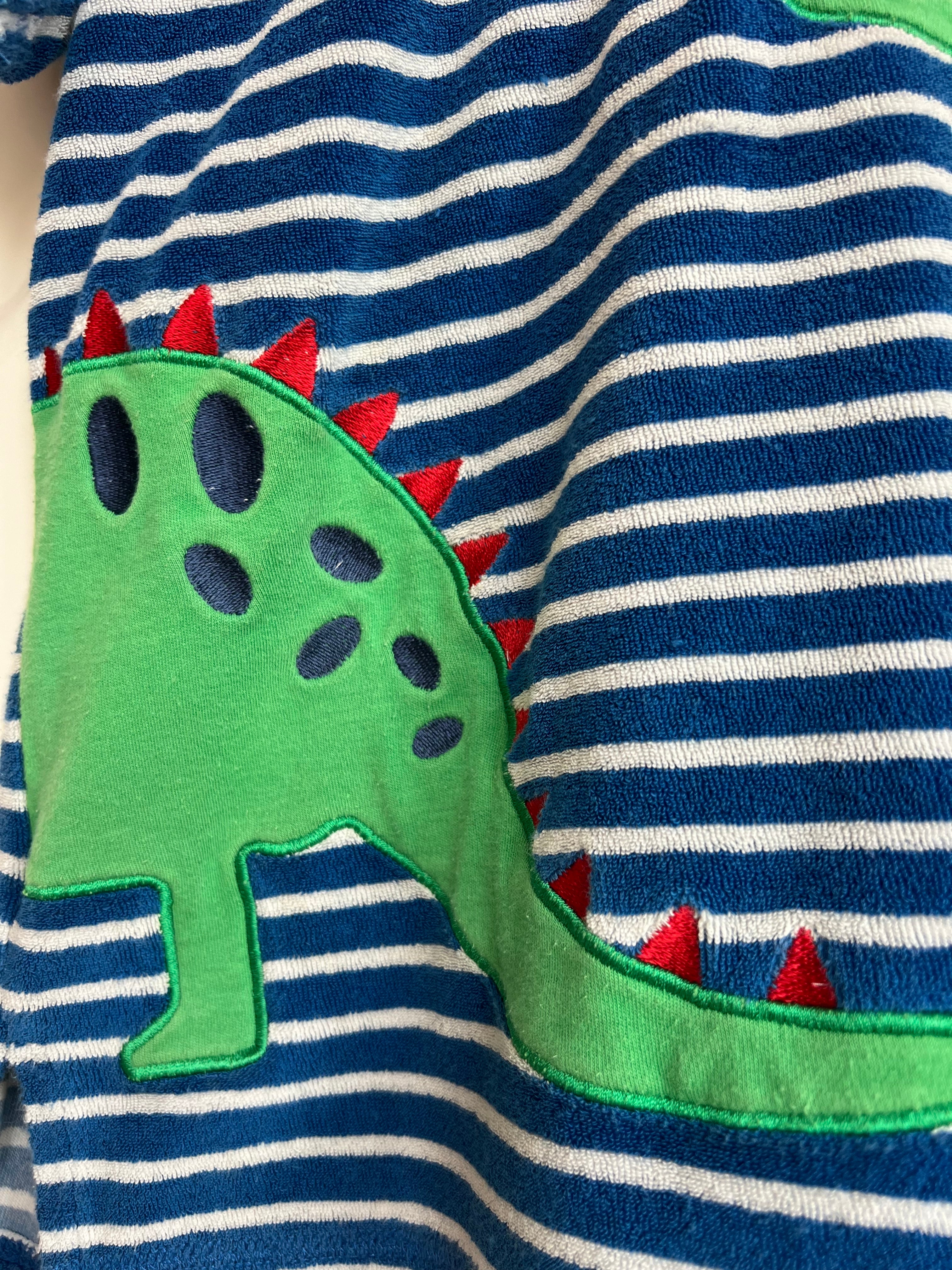 JoJo Maman Bebe Blue & White Striped Beach Cover-Up Age 4-5 Years