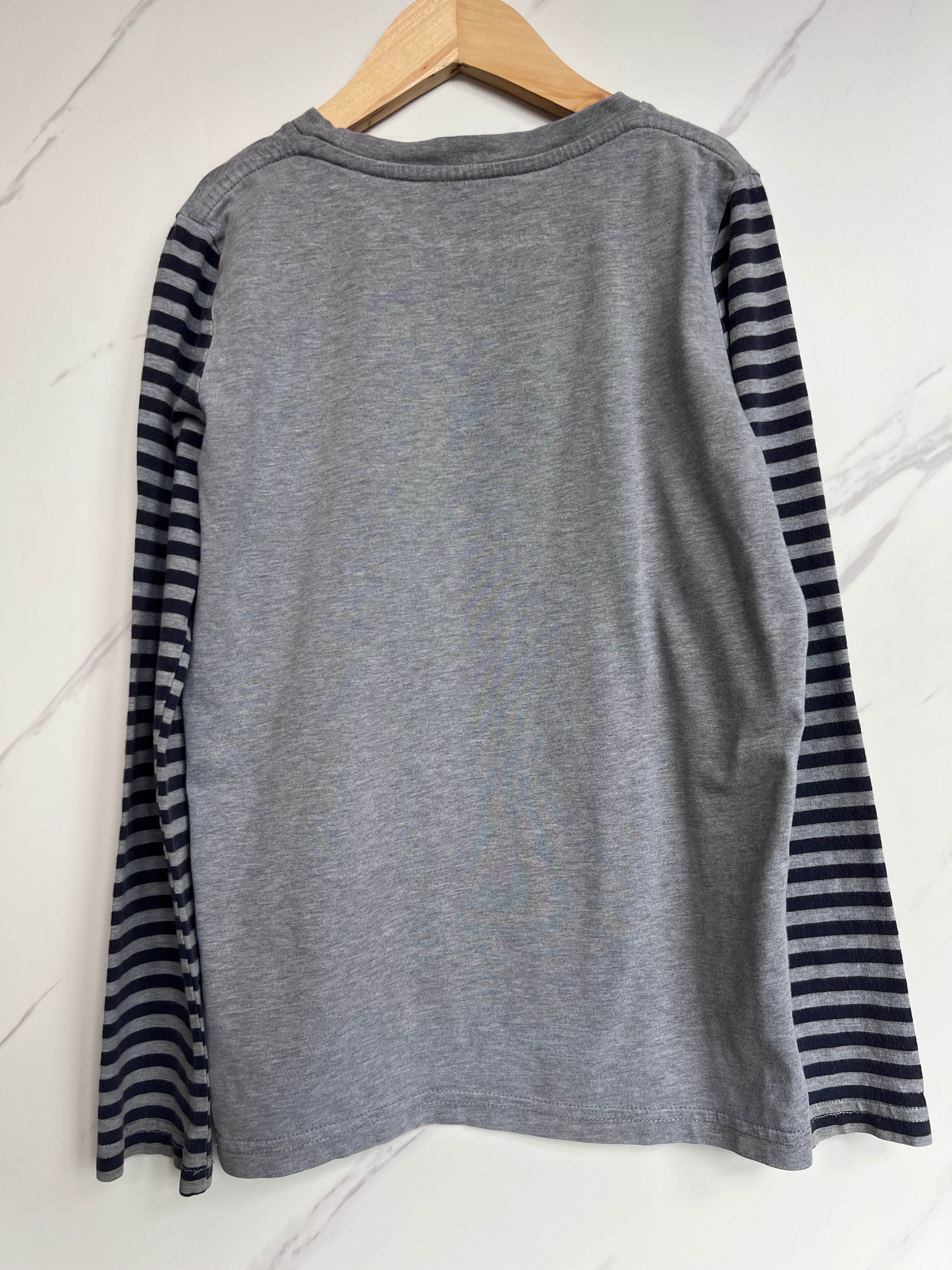 Boden Grey Planets Long Sleeved Top Age 9-10 Years