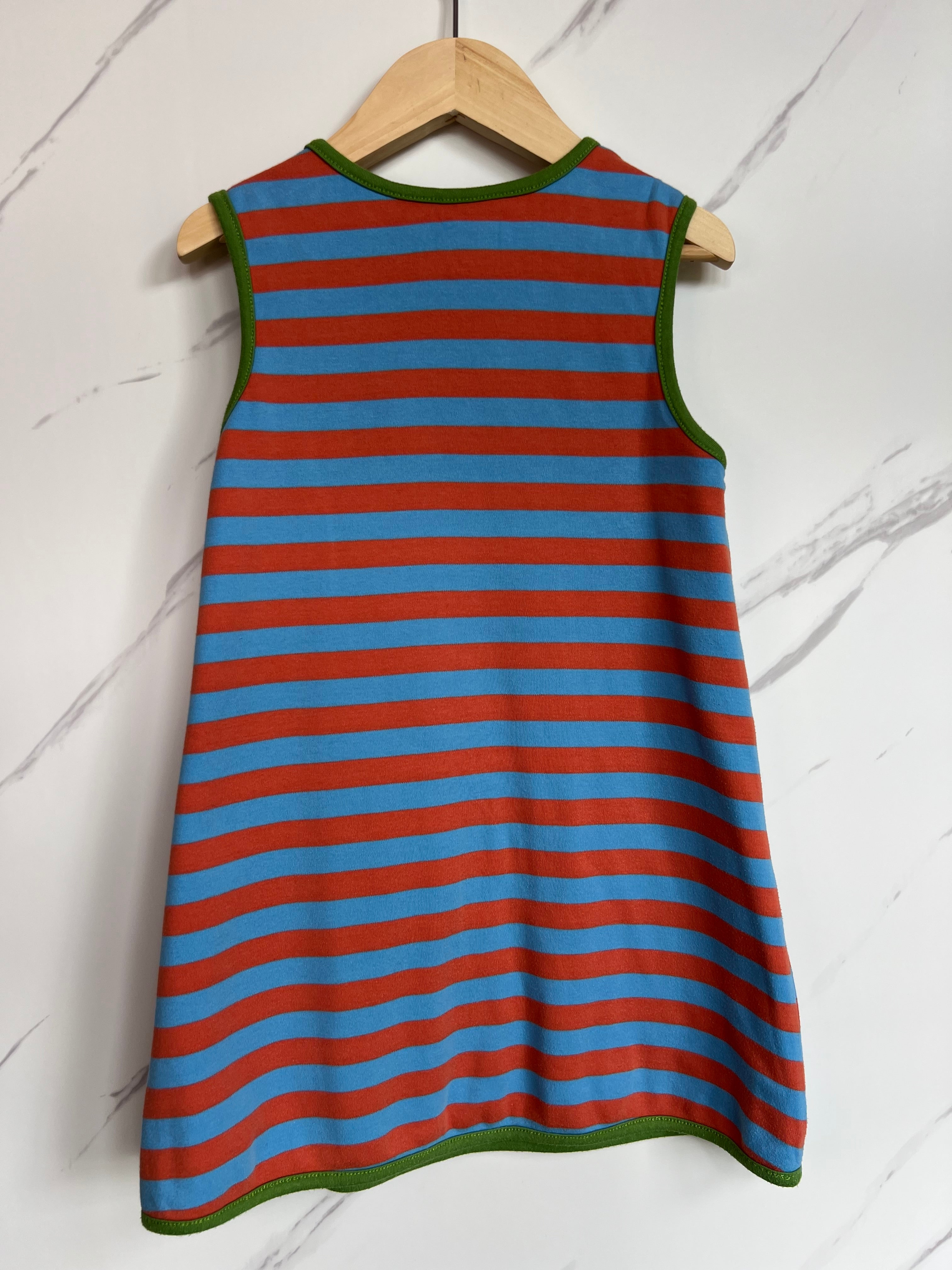 Piccallily Green Owls Reversible Dress Age 3 Years