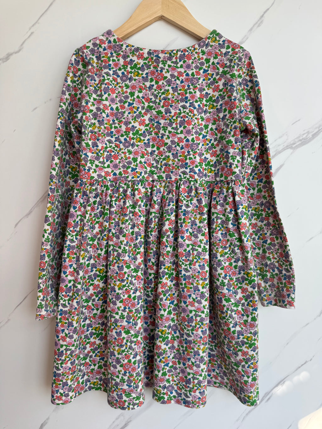 Boden Floral Jersey Flared Dress Age 8-9 Years