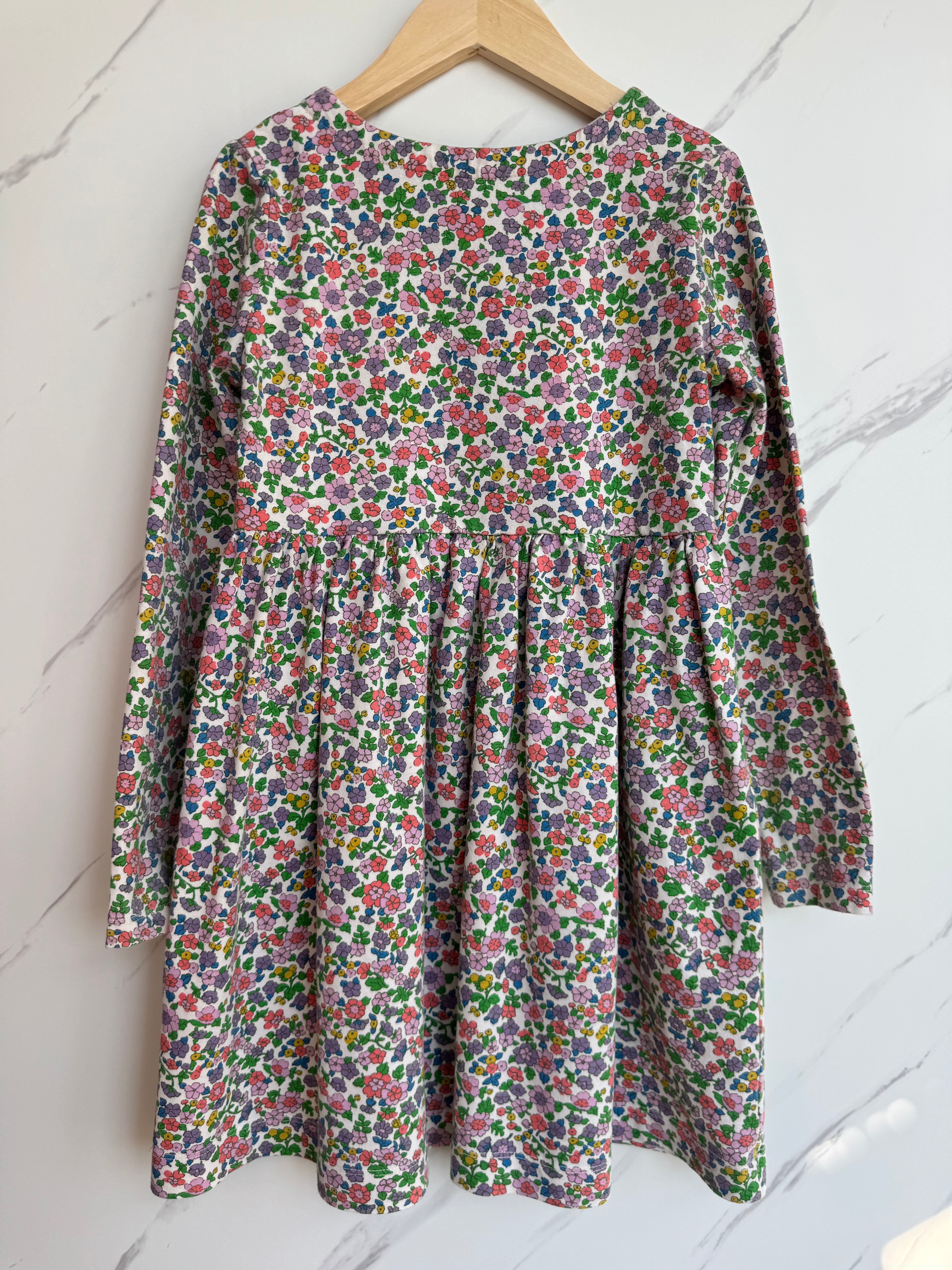 Boden Floral Jersey Flared Dress Age 8-9 Years