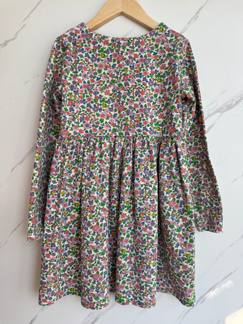 Boden Floral Jersey Flared Dress Age 8-9 Years
