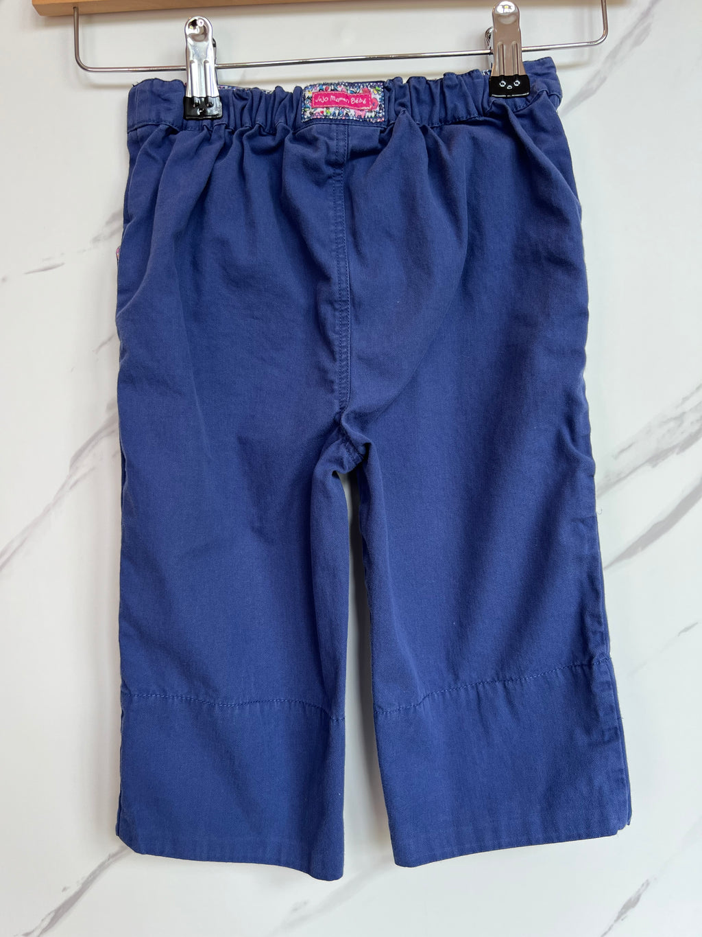 JoJo Maman Bebe Navy Cropped Trousers Age 4-5 Years