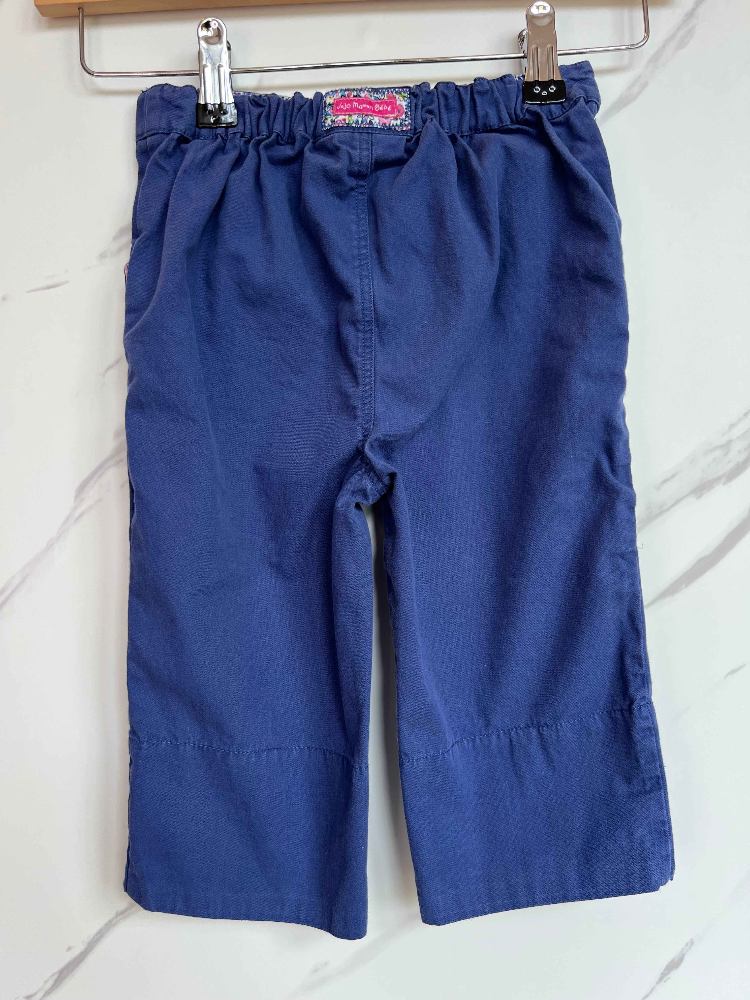 JoJo Maman Bebe Navy Cropped Trousers Age 4-5 Years