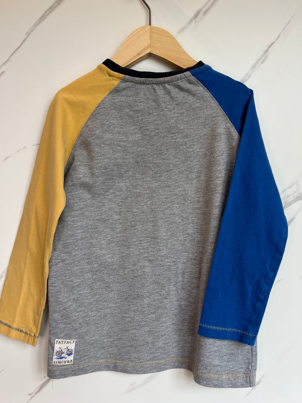 Fatface Grey "Just Roll" Long-Sleeved Top Age 6-7 Years