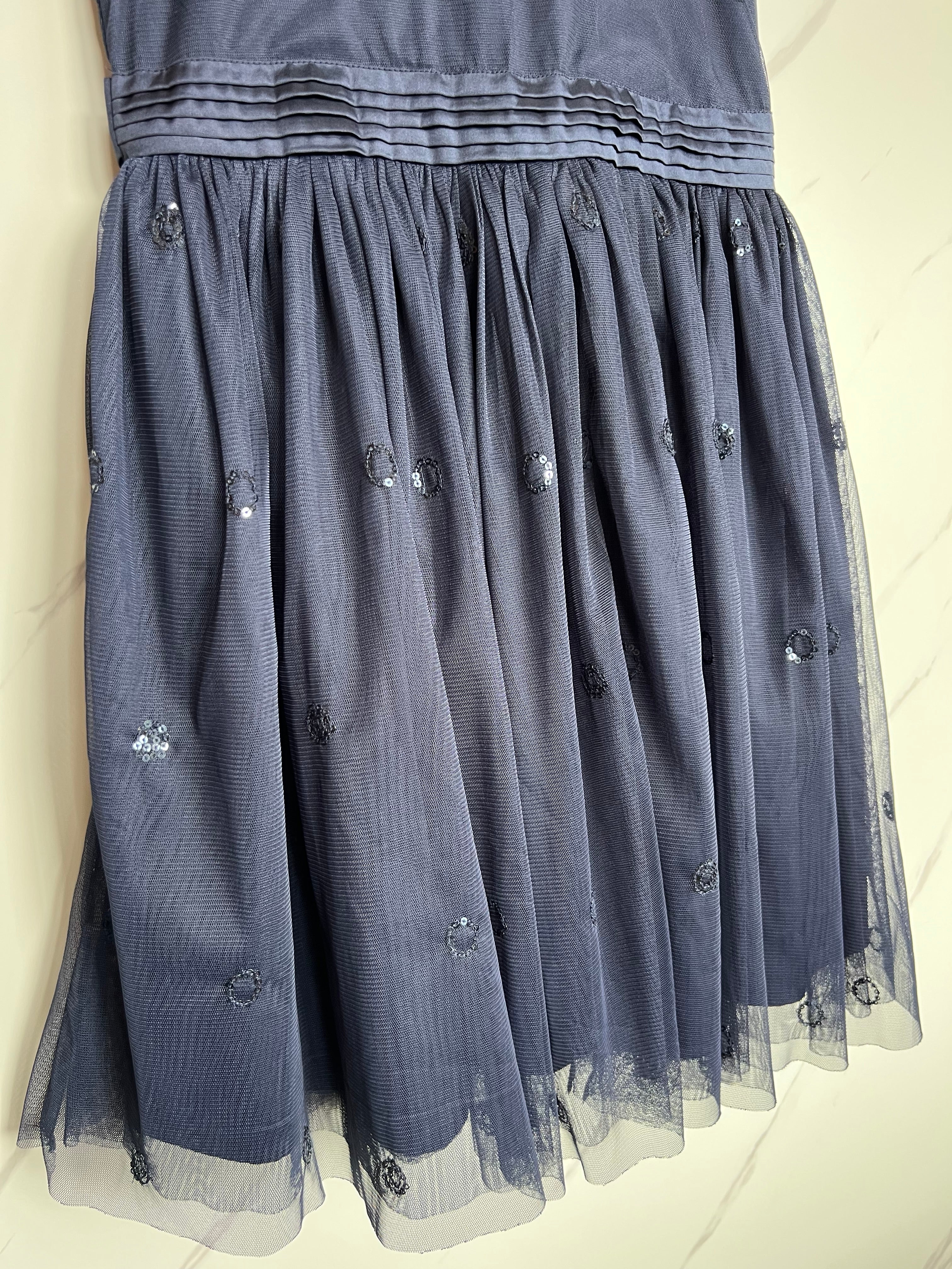 Dickins & Jones Navy Party Dress Age 11-12 Years