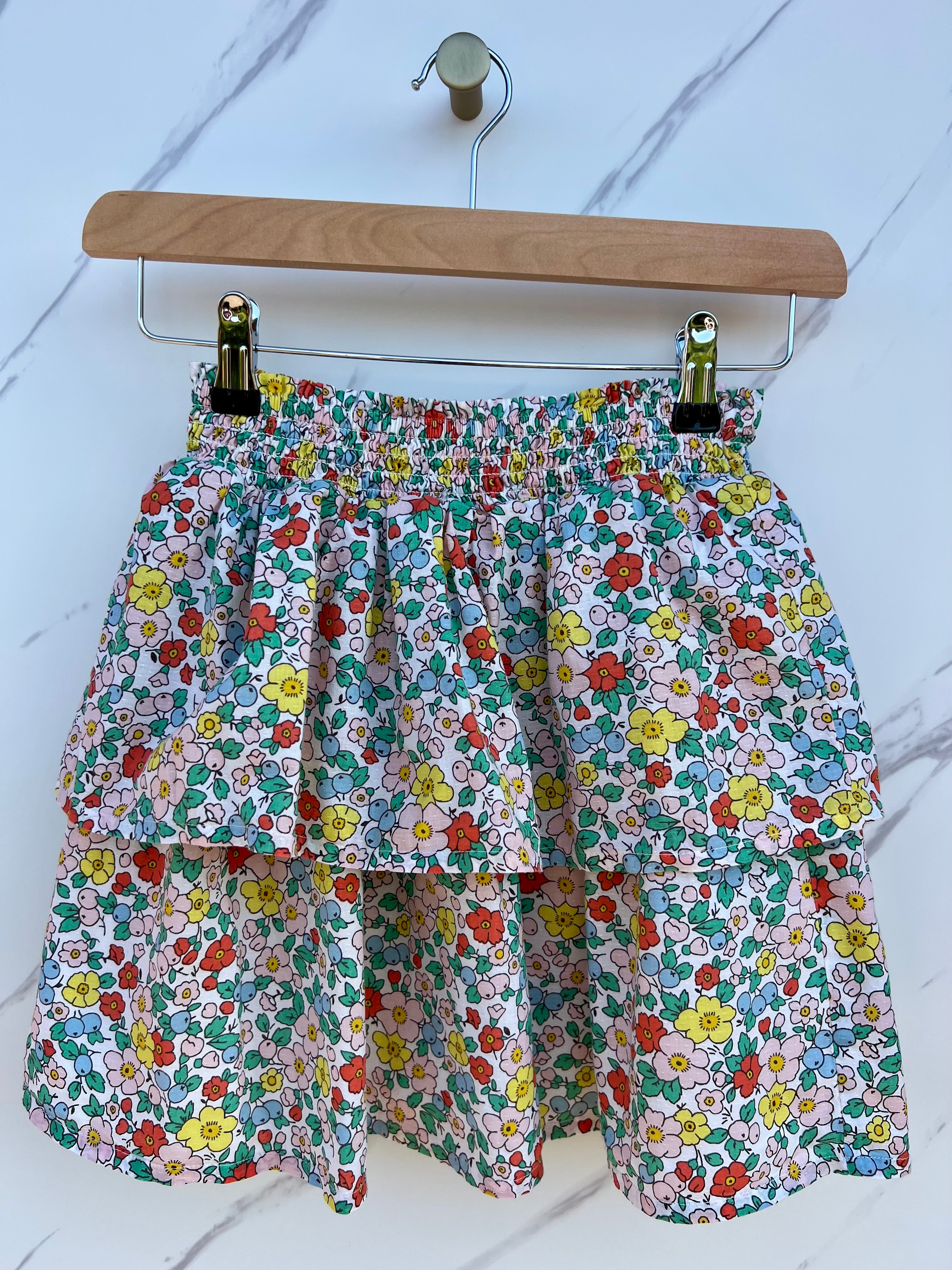 Boden Double Layered Floral Skirt Age 9-10 years