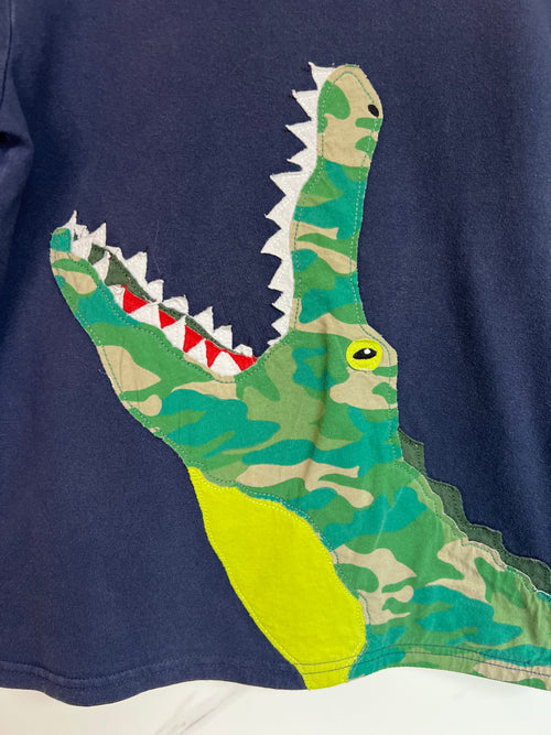 Boden Navy Crocodile T-Shirt Age 9-10 Years