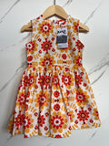 Kite Yellow and Orange Floral Dress Age 2 Years