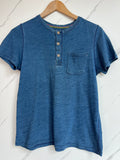 Boden Blue Button T-Shirt Age 11-12 Years