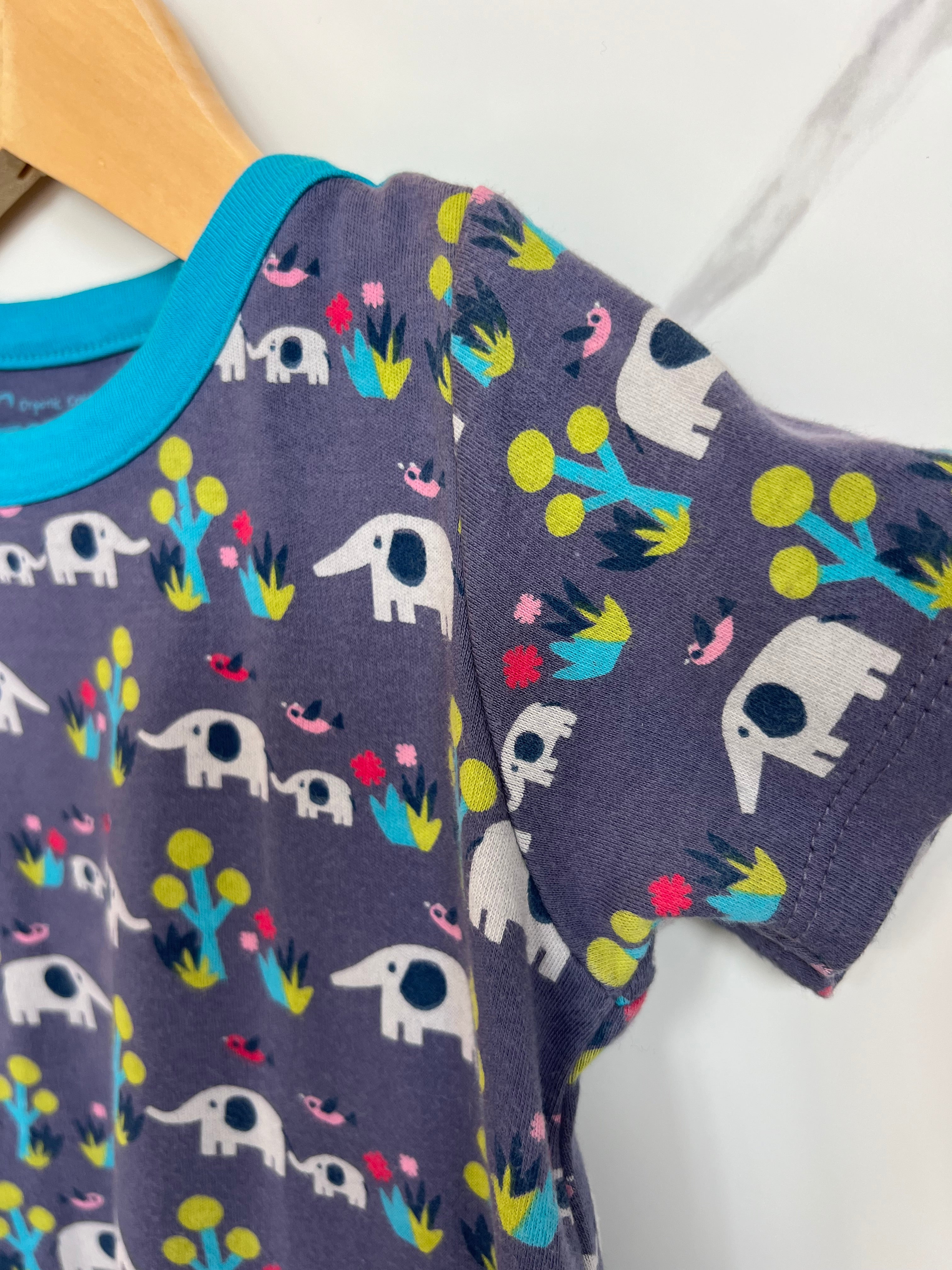 Frugi Grey Elephant Tunic Dress Age 2-3 Years