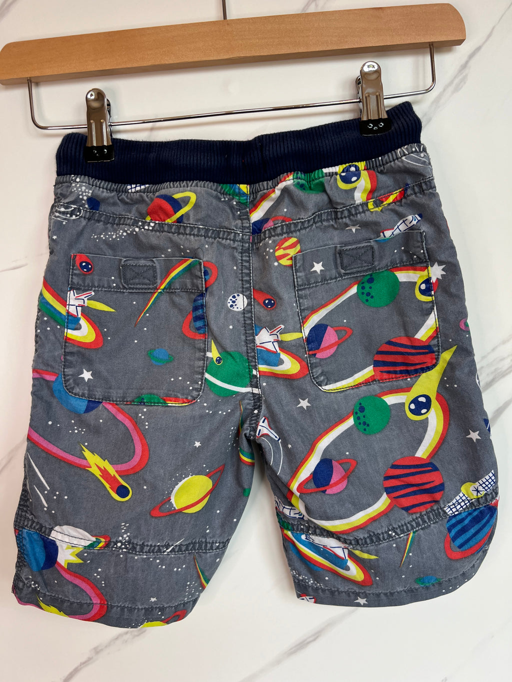 Boden Space Design Shorts Age 7 Years