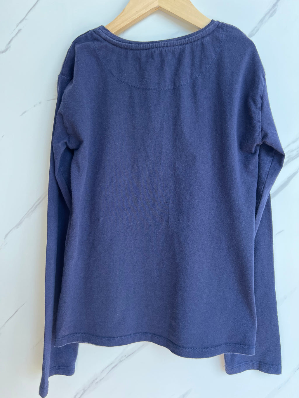 John Lewis Navy Party Flamingo Long-Sleeved Top Age 11 Years