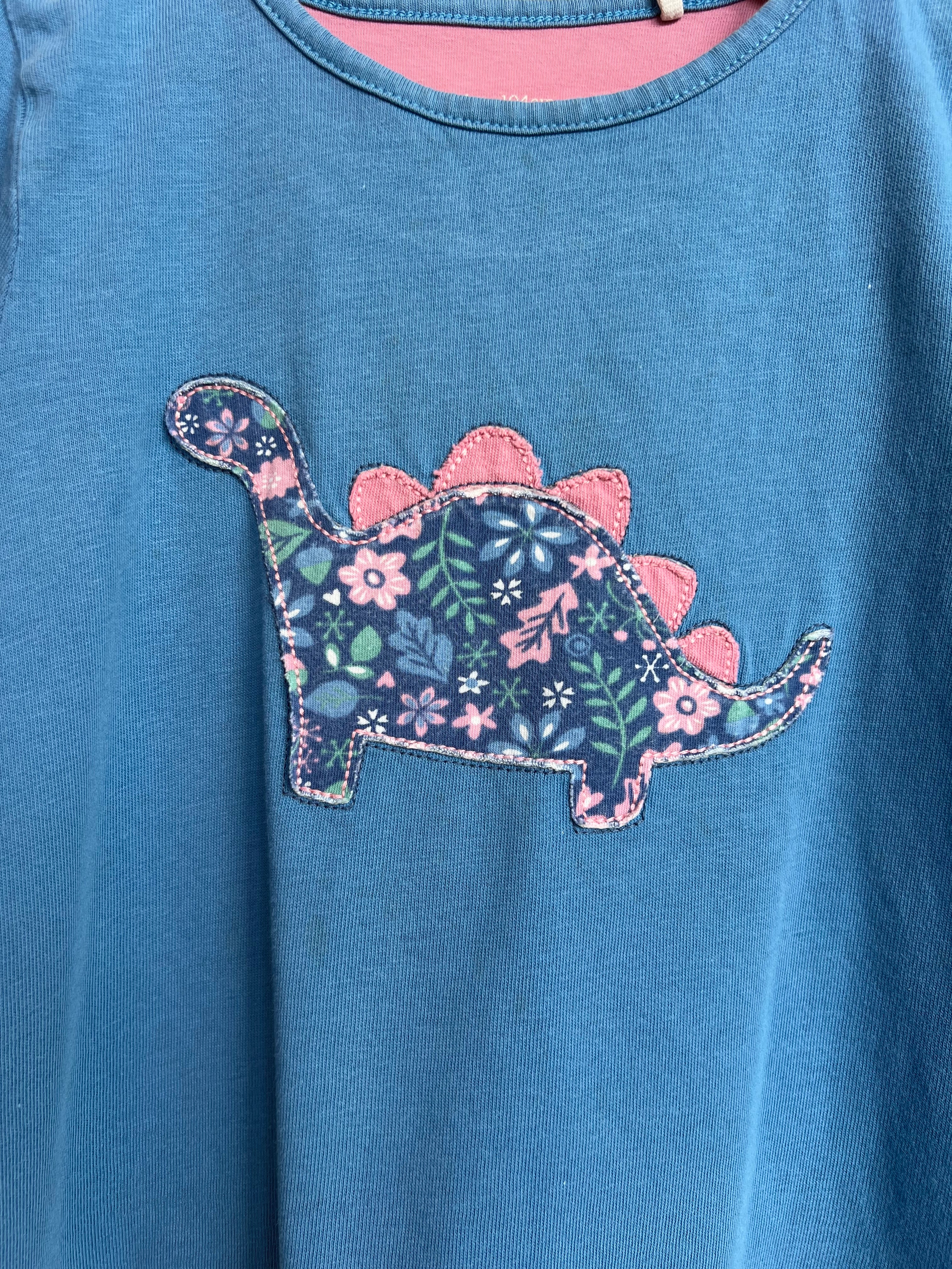 Kite Blue & Pink Dino Long-Sleeved Top Age 4 Years