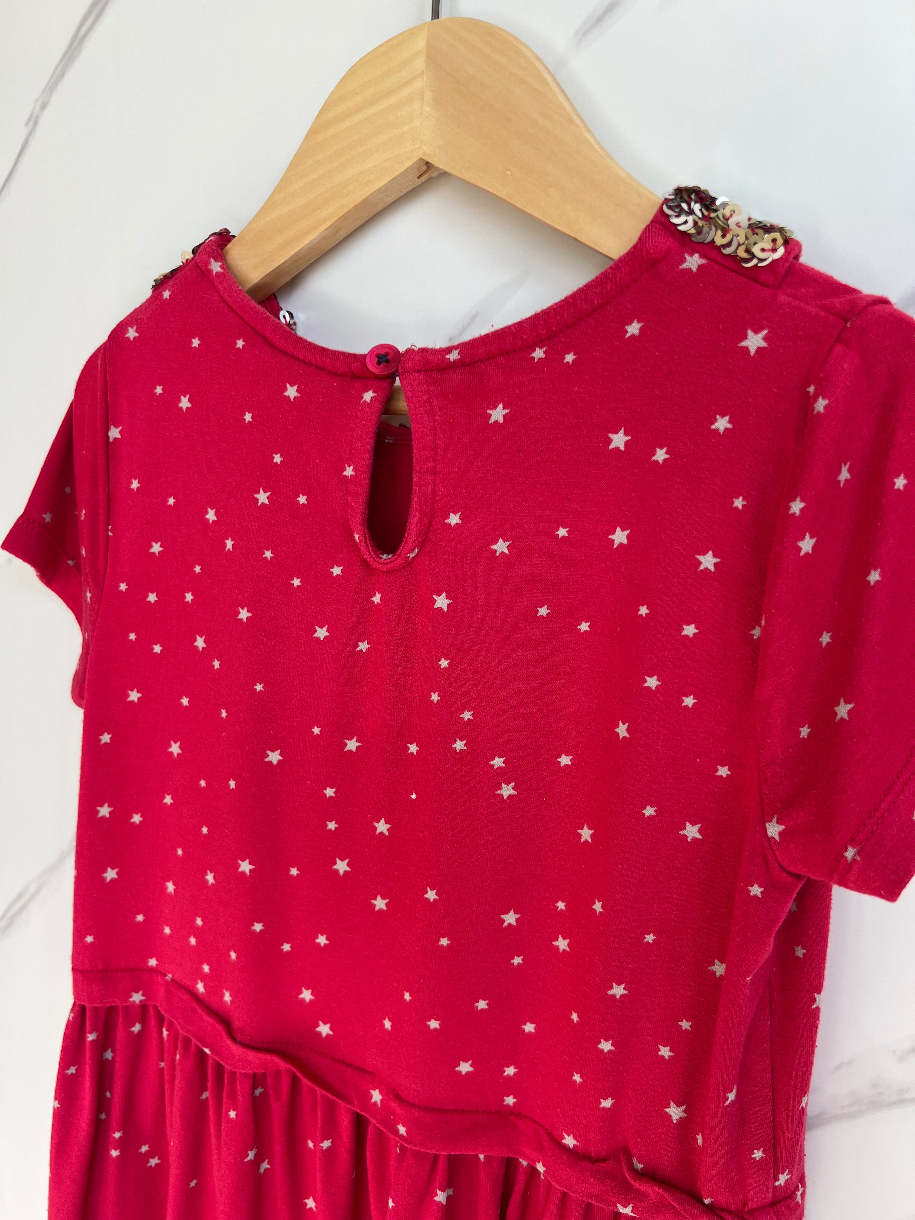 Boden Sequinned Collar Dress Age 5-6 Years