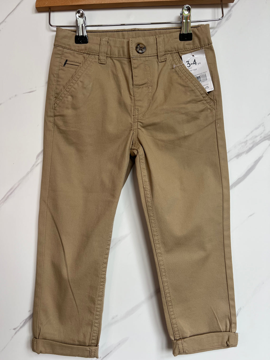 Mothercare Stone Coloured Chinos Age 4 Years