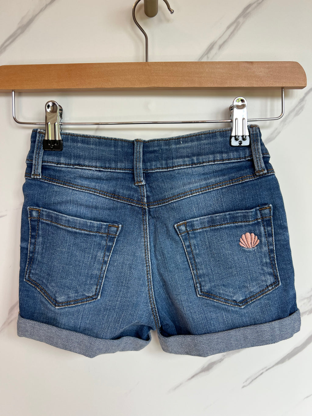 Fatface Embroidered Denim Shorts Age 4-5 Years