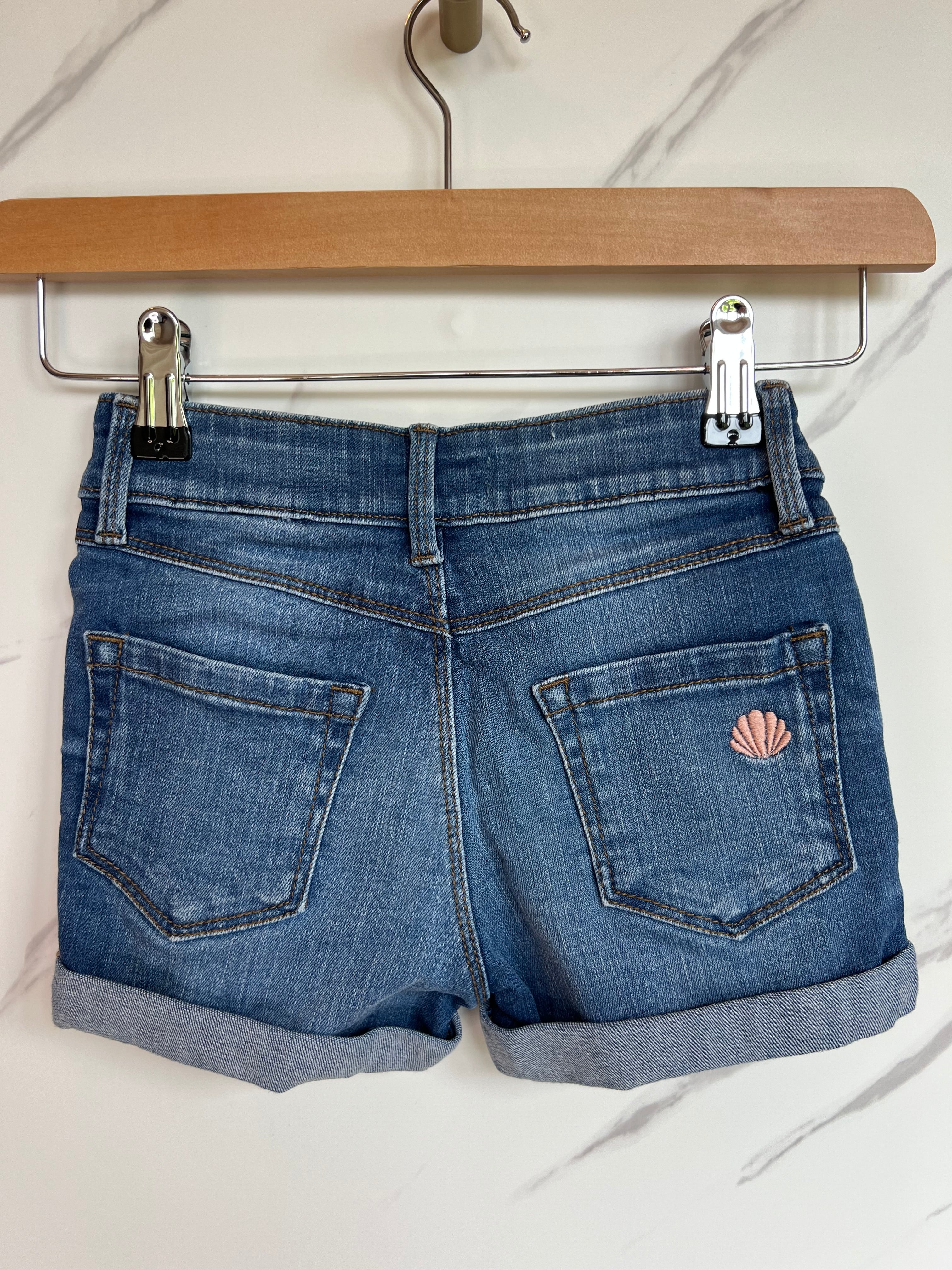 Fatface Embroidered Denim Shorts Age 4-5 Years
