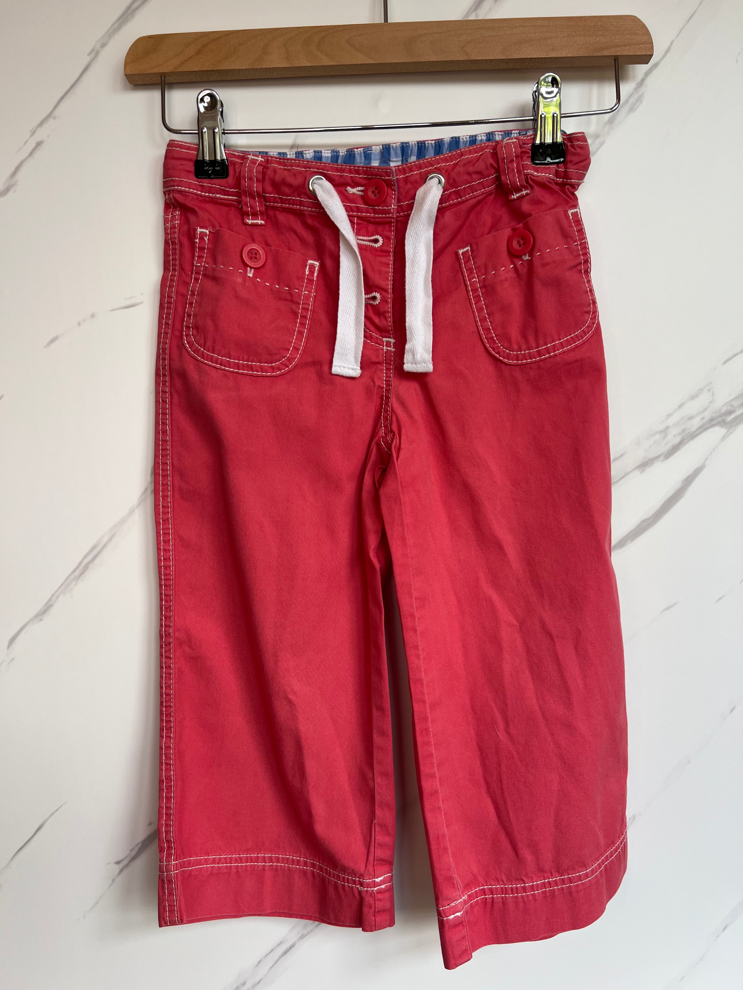 Boden Coral Cropped Trousers Age 8 Years