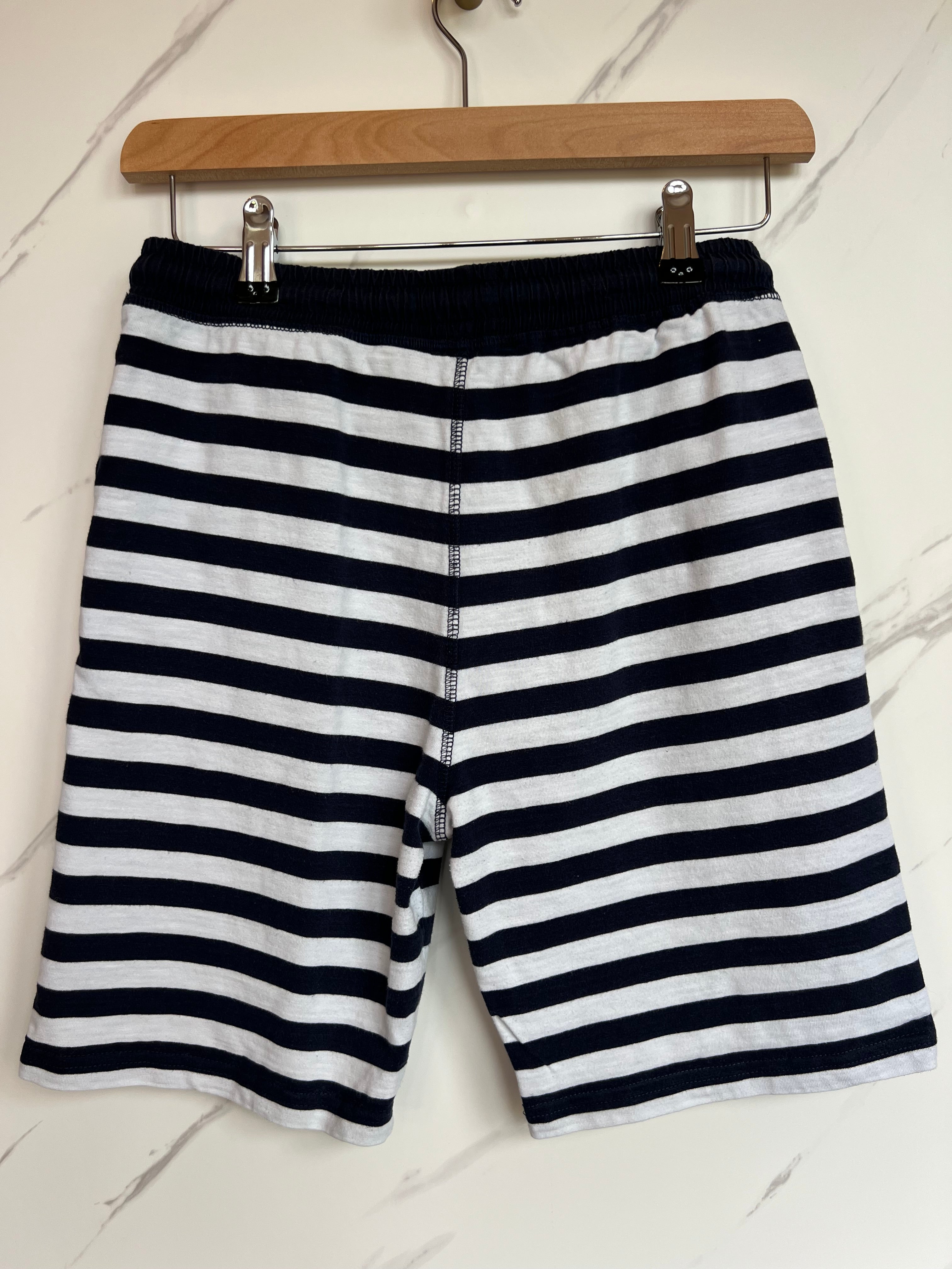 Joules Navy & White Striped Shorts Age 12 Years