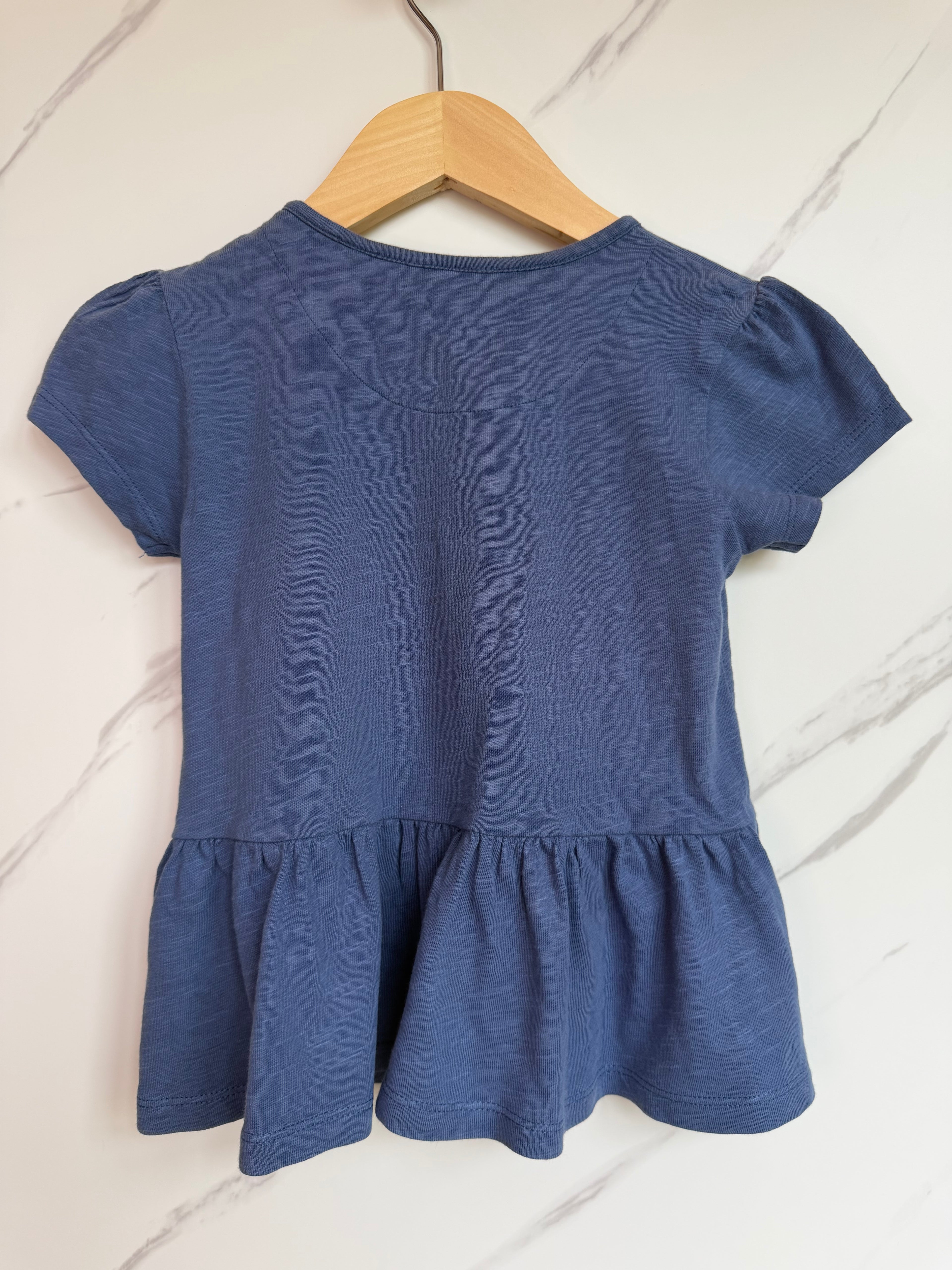 Kite Blue Peplum T-Shirt Age 3 Years