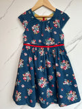 Boden Blue Floral Occasion Dress Age 4-5 Years