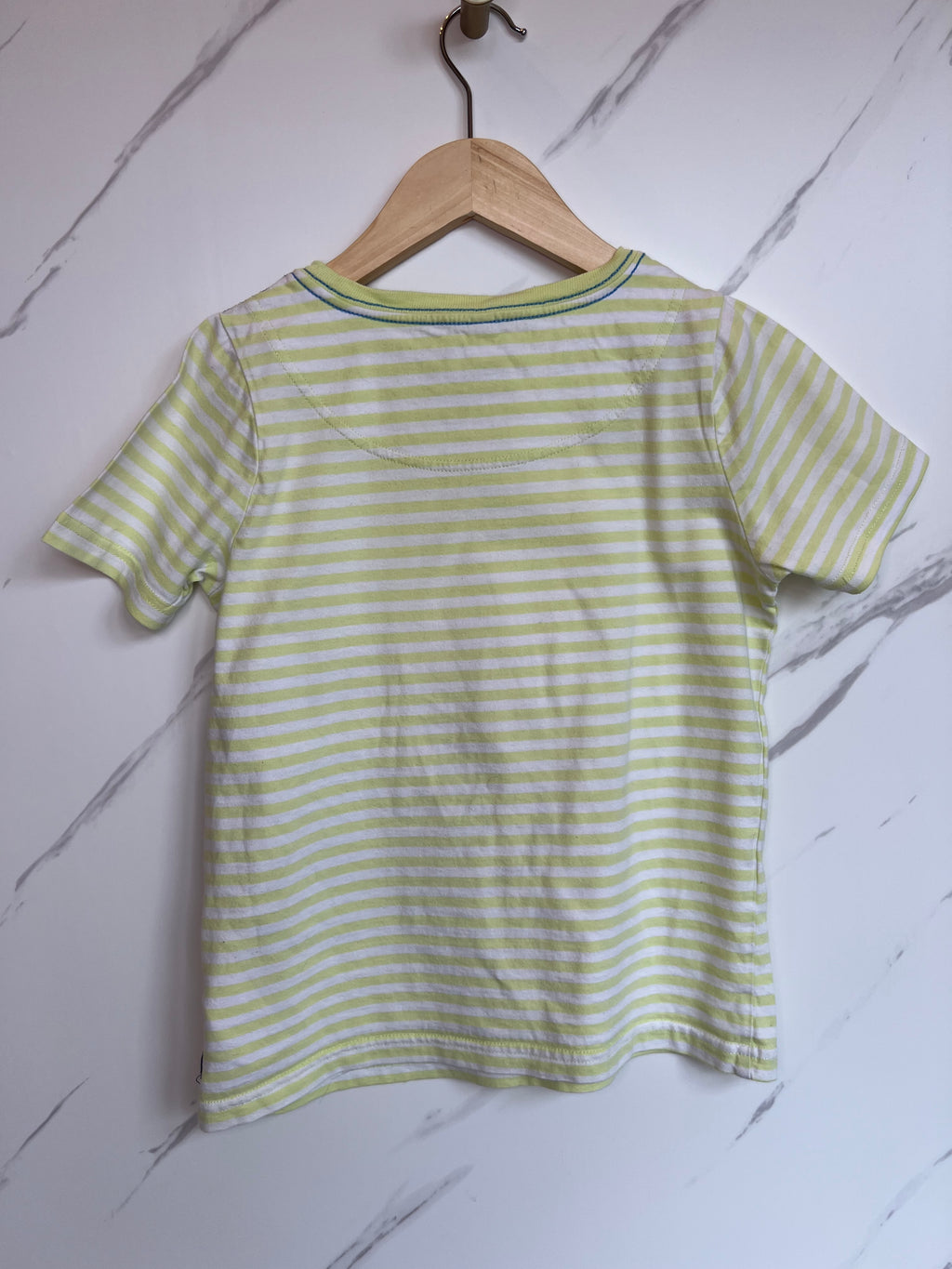 Joules Yellow Striped Crab T-Shirt Age 7-8 Years