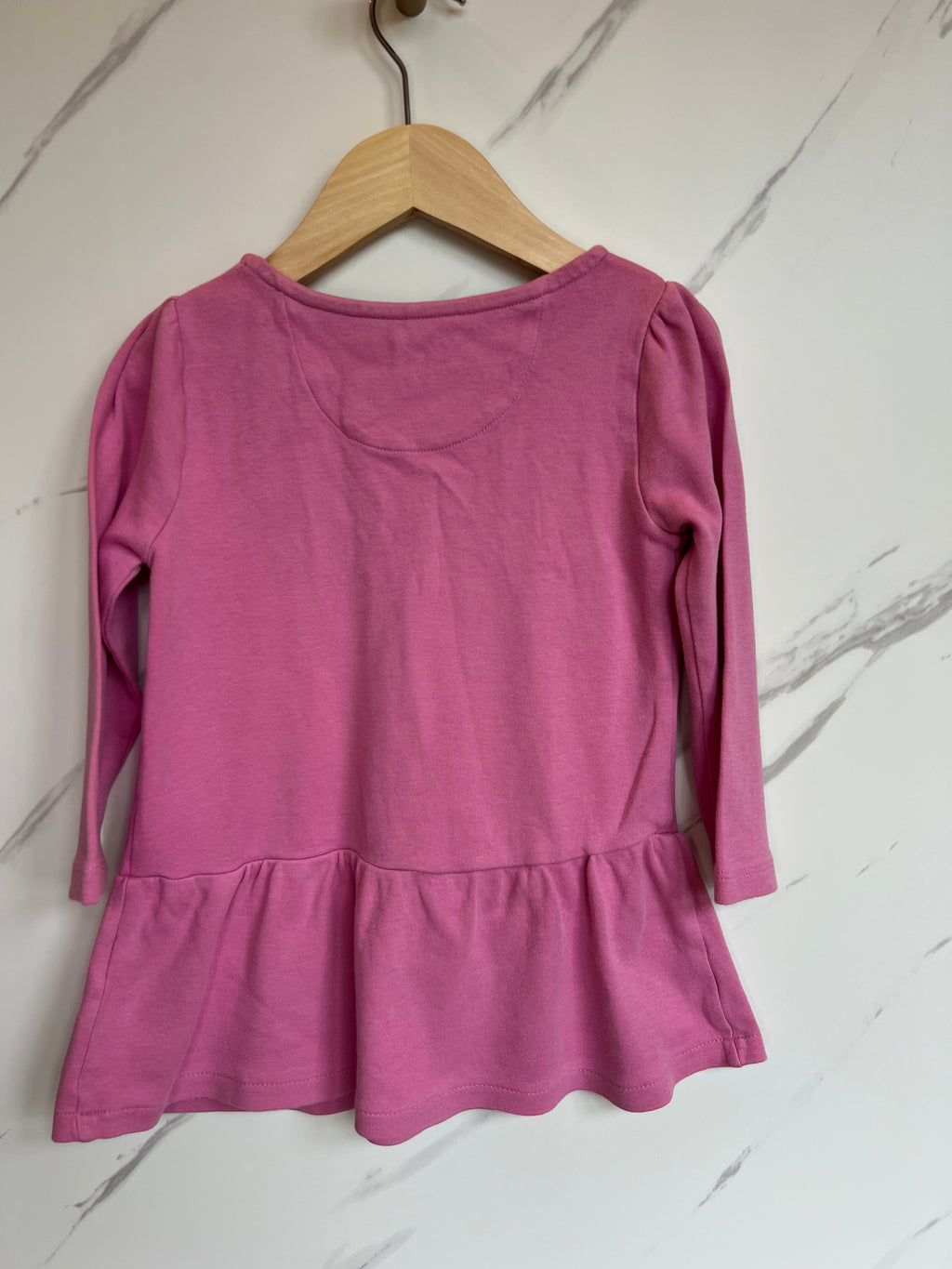 Crew Clothing Co. Pink 3/4 Sleeve Top Age 4-5 Years