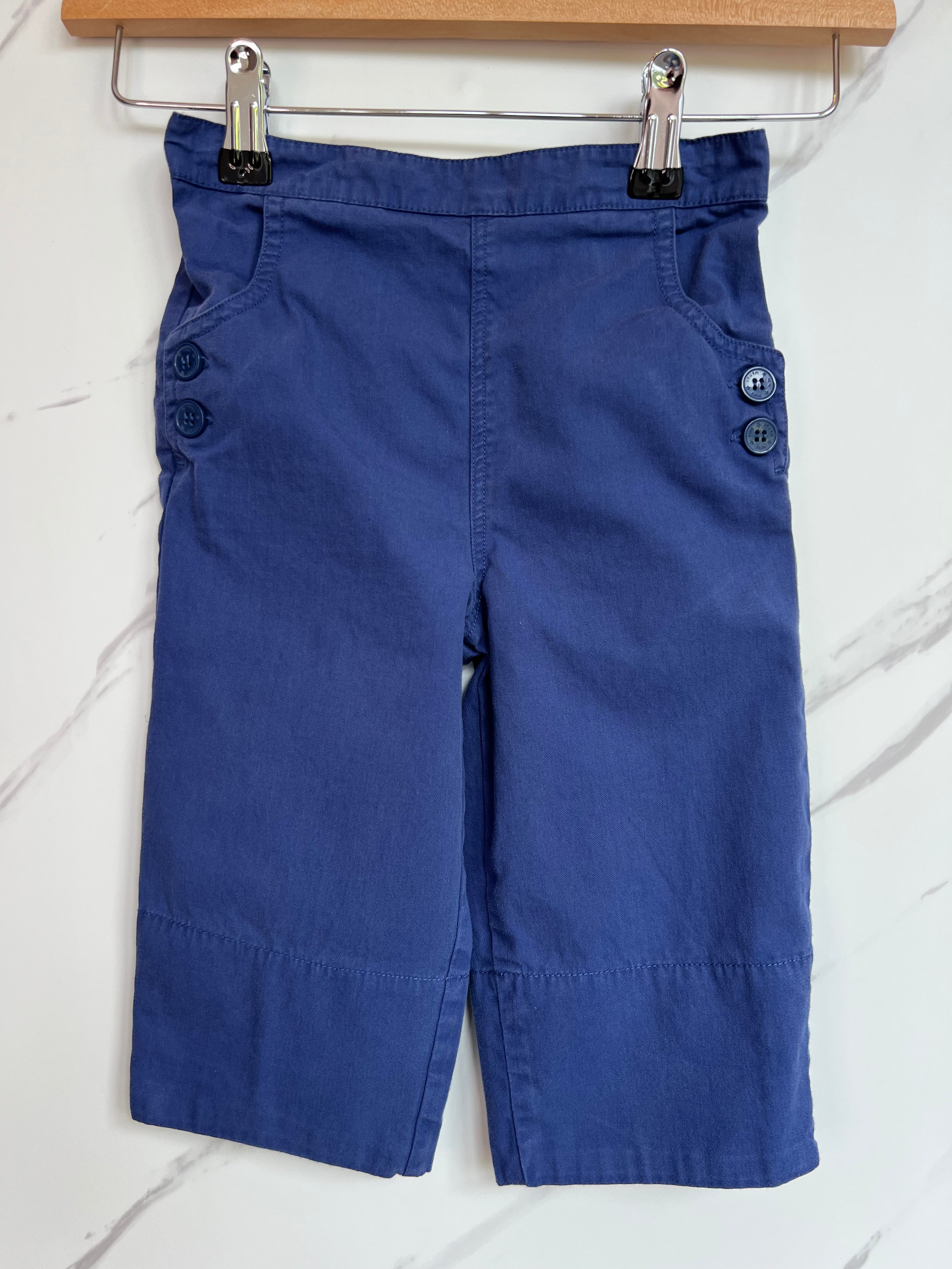 JoJo Maman Bebe Navy Cropped Trousers Age 4-5 Years