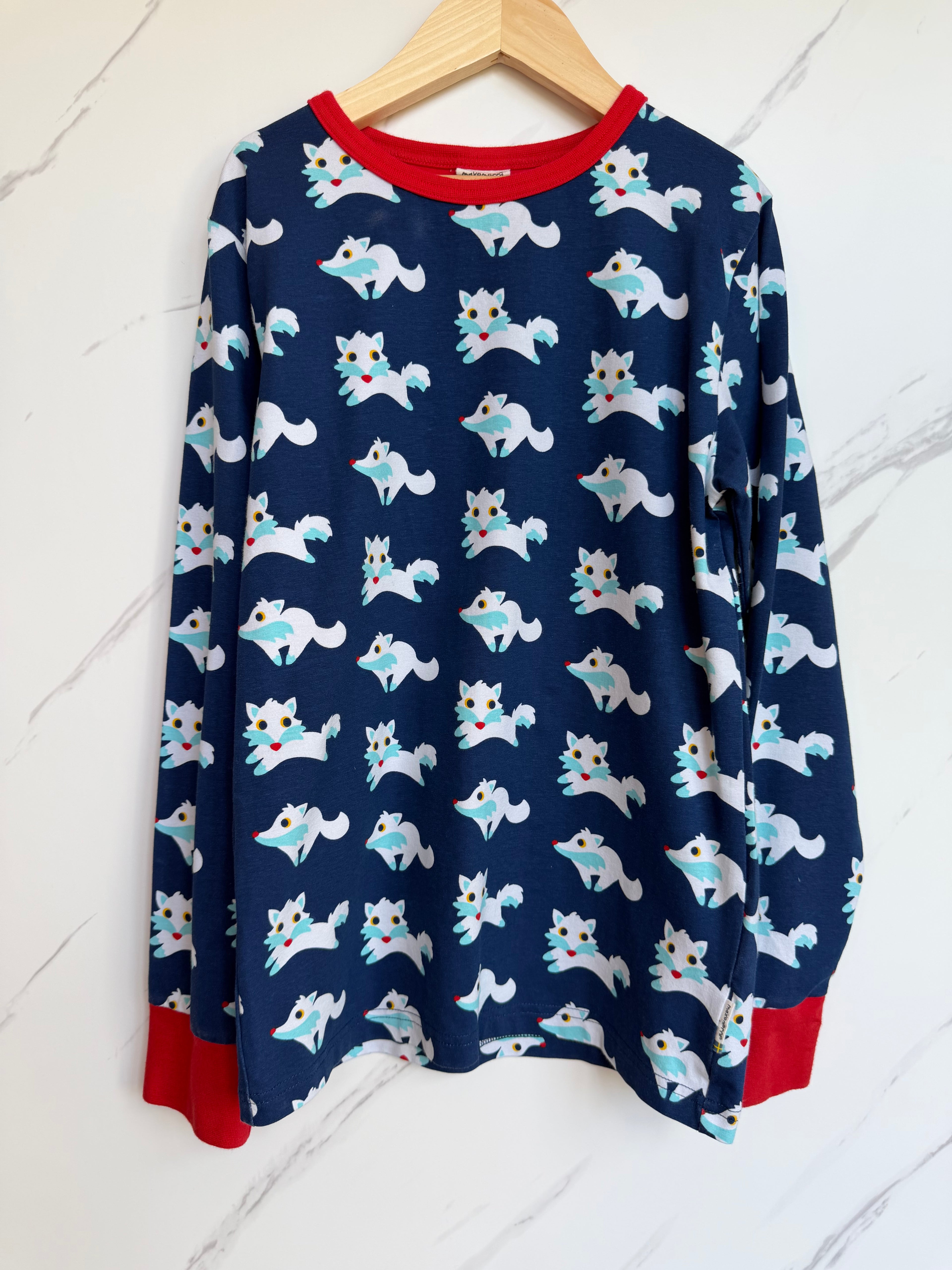 Maxomorra Navy Long-Sleeved Top Age 10-12 Years
