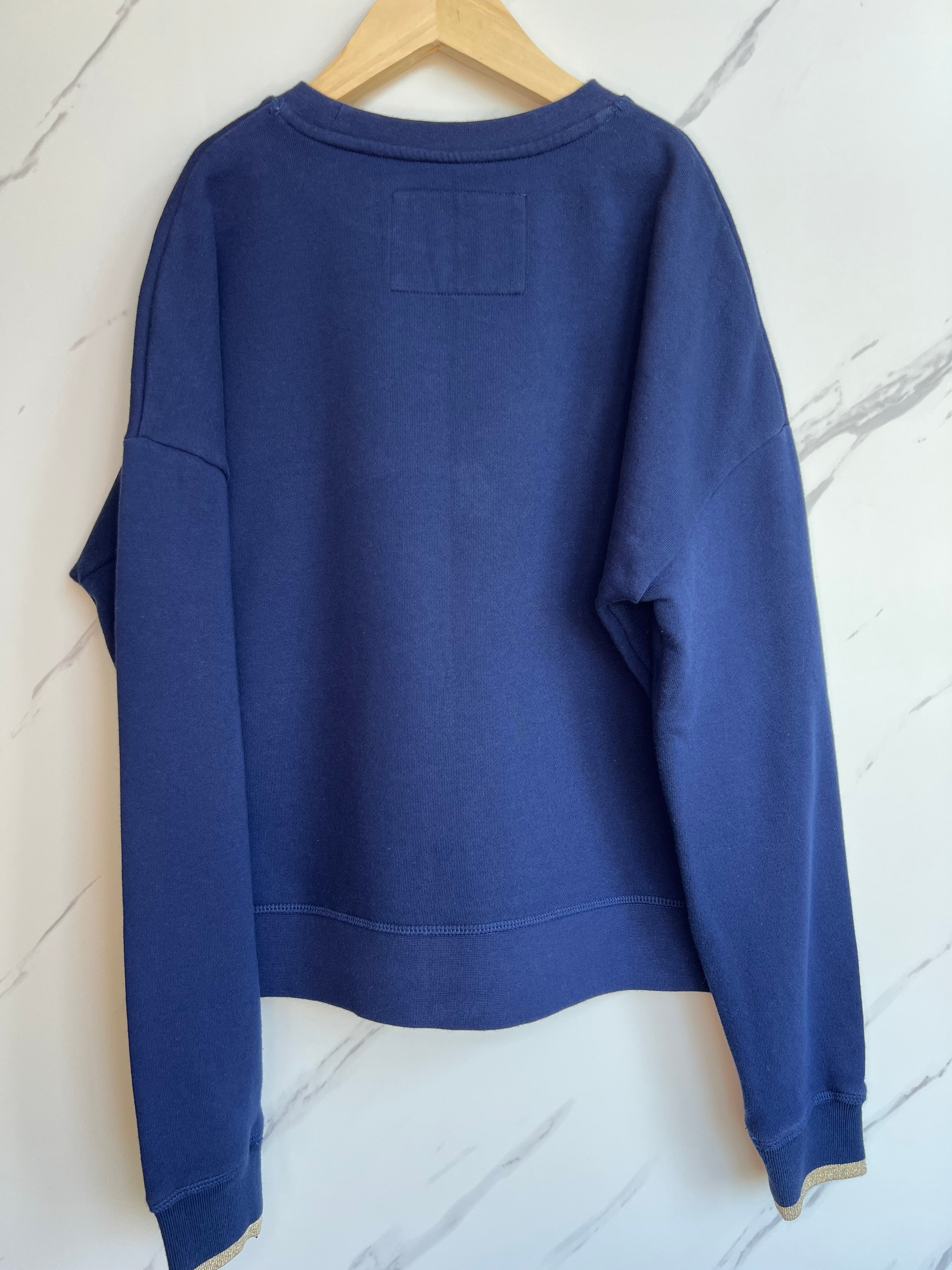 Boden Navy Jewelled Unicorn Sweatshirt Age 11-12 Years