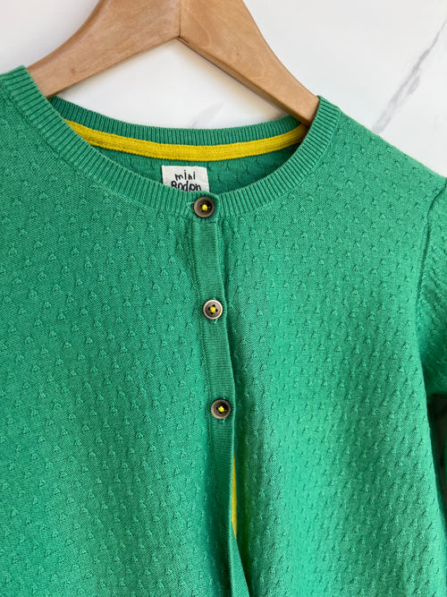 Boden Lightweight Green Cardigan Age 11-12 Years