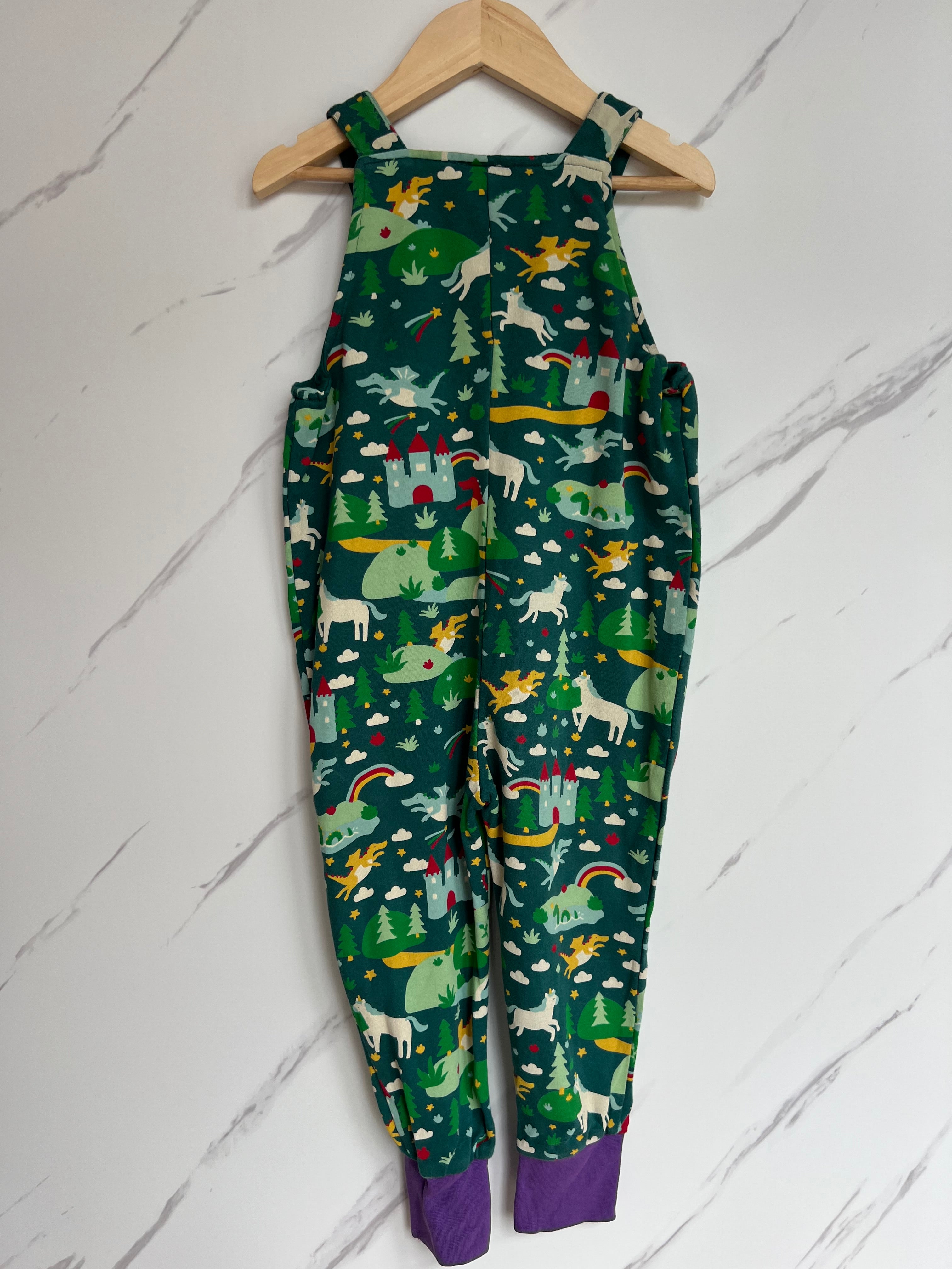 Frugi Green Fairytale Dungarees Age 2-3 Years