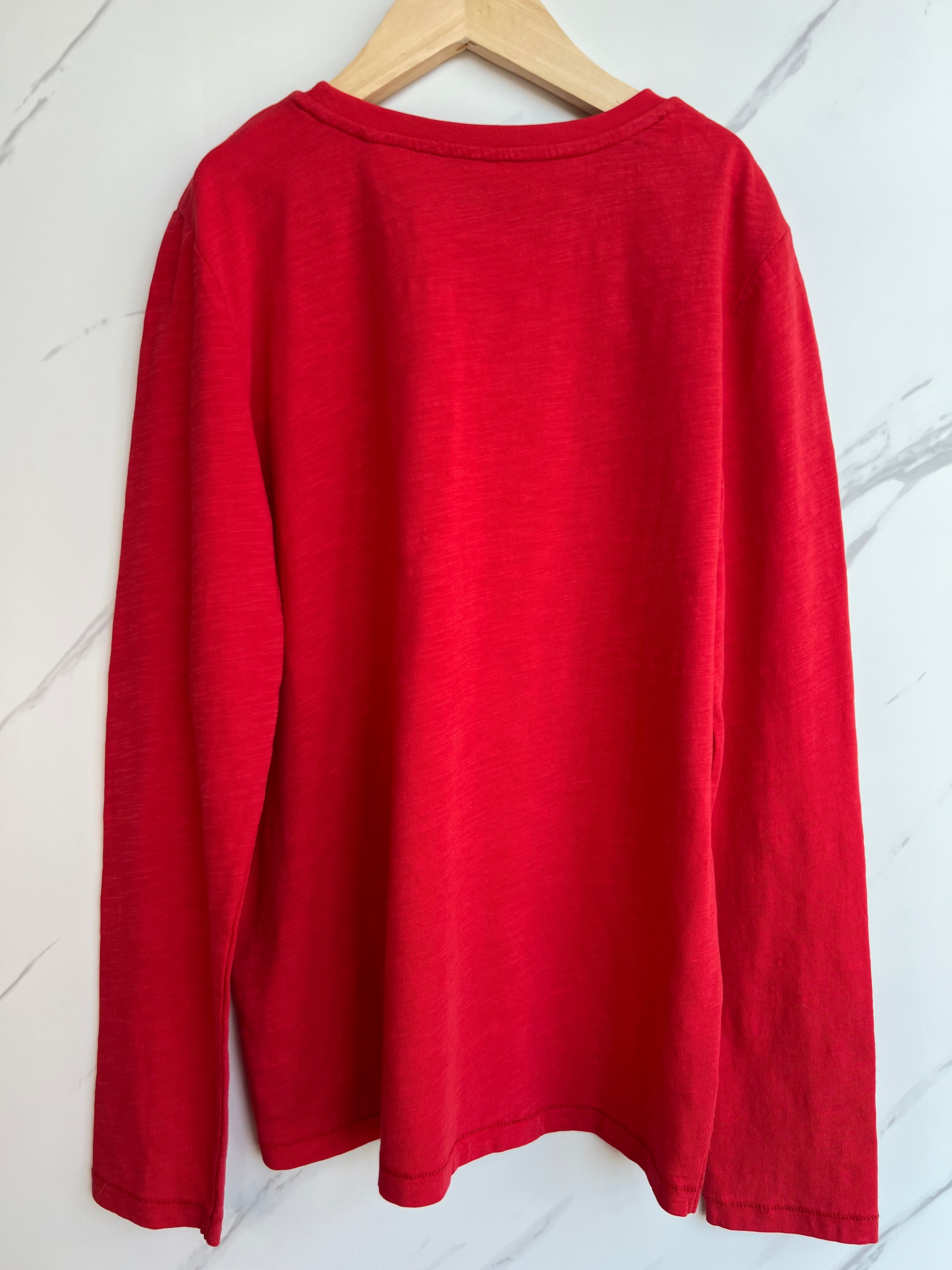 Boden Red Long-Sleeved T-Shirt Age 11-12 Years