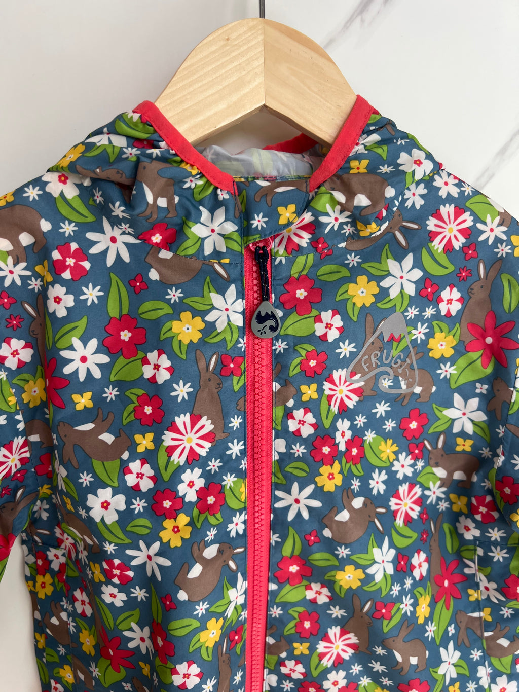 Frugi Bunny Floral Raincoat Age 4-5 Years
