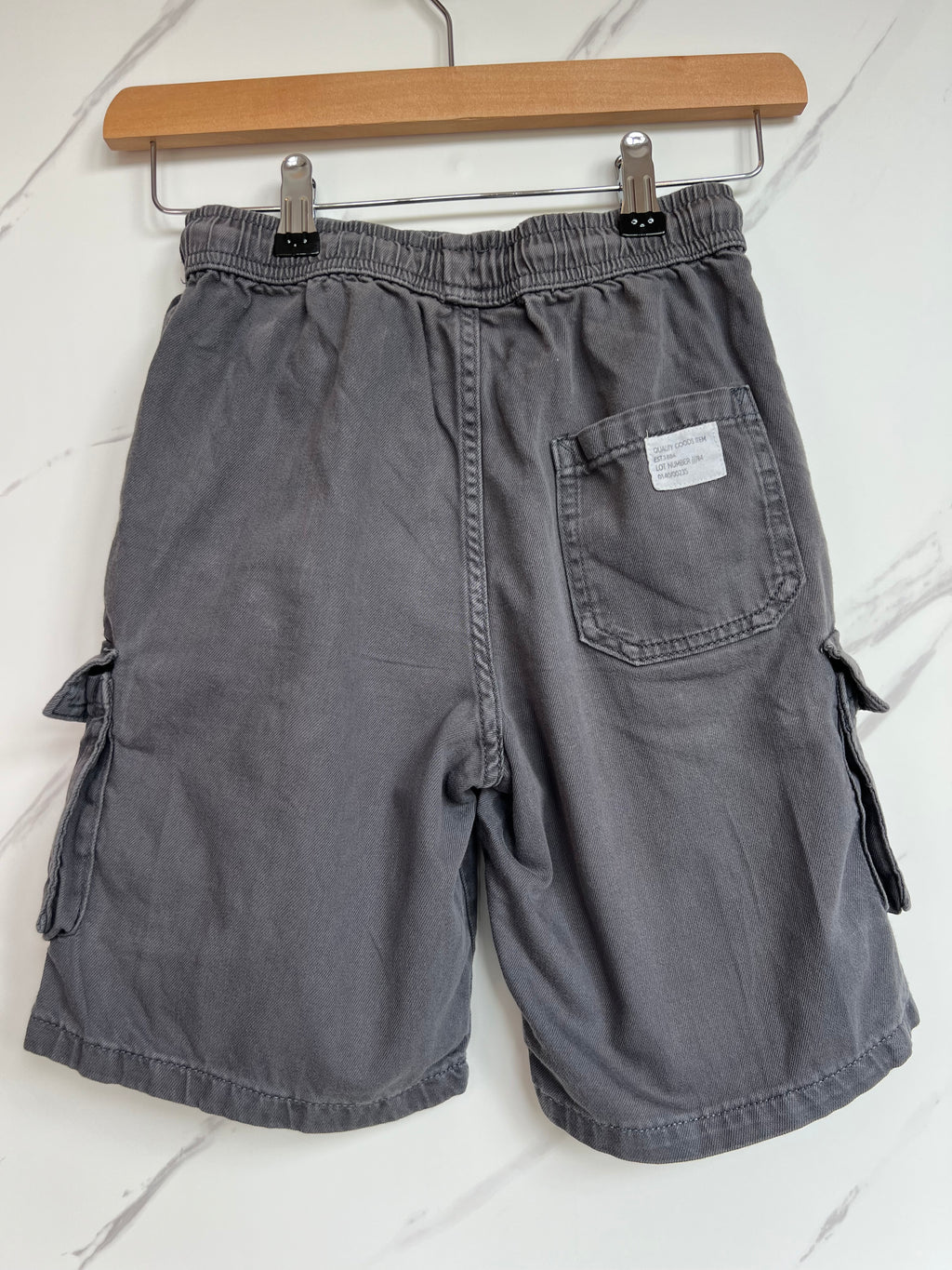 M&S Grey Cargo Shorts Age 9-10 Years