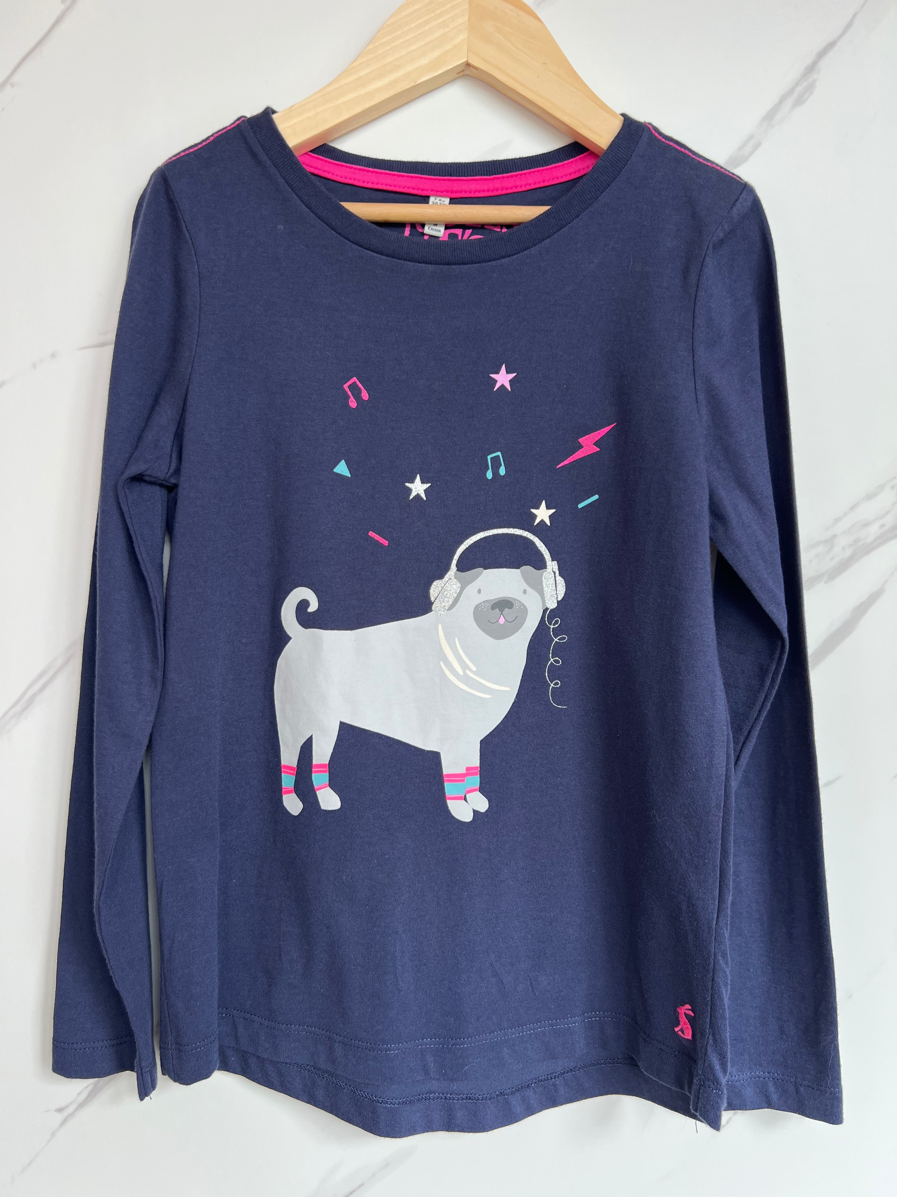 Joules Boogie Dog Long-Sleeved Top Age 7-8 Years